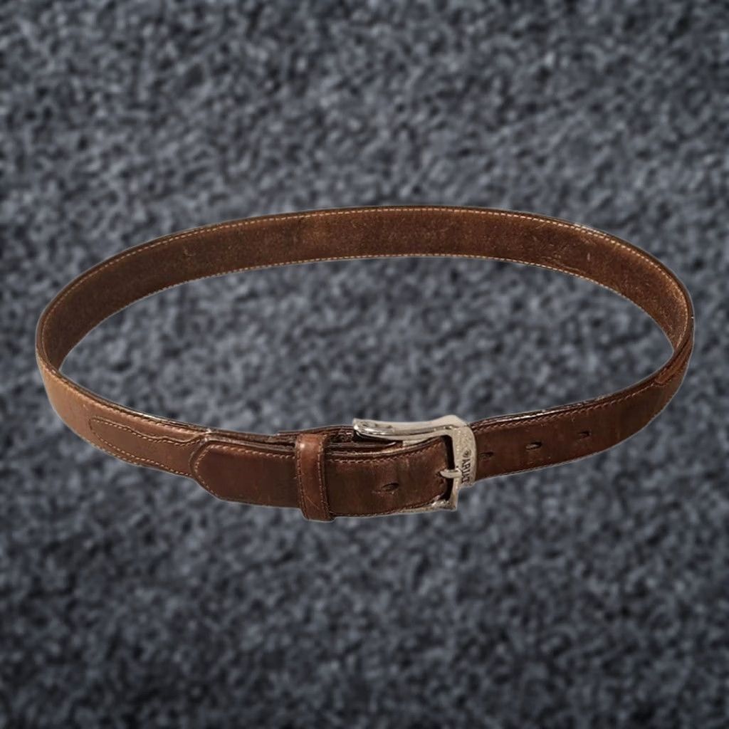 Ariat Ariat Belt Mens 36 Brown Leather Western Buckle D1022 Adjustable Size 36 - 1 Thumbnail