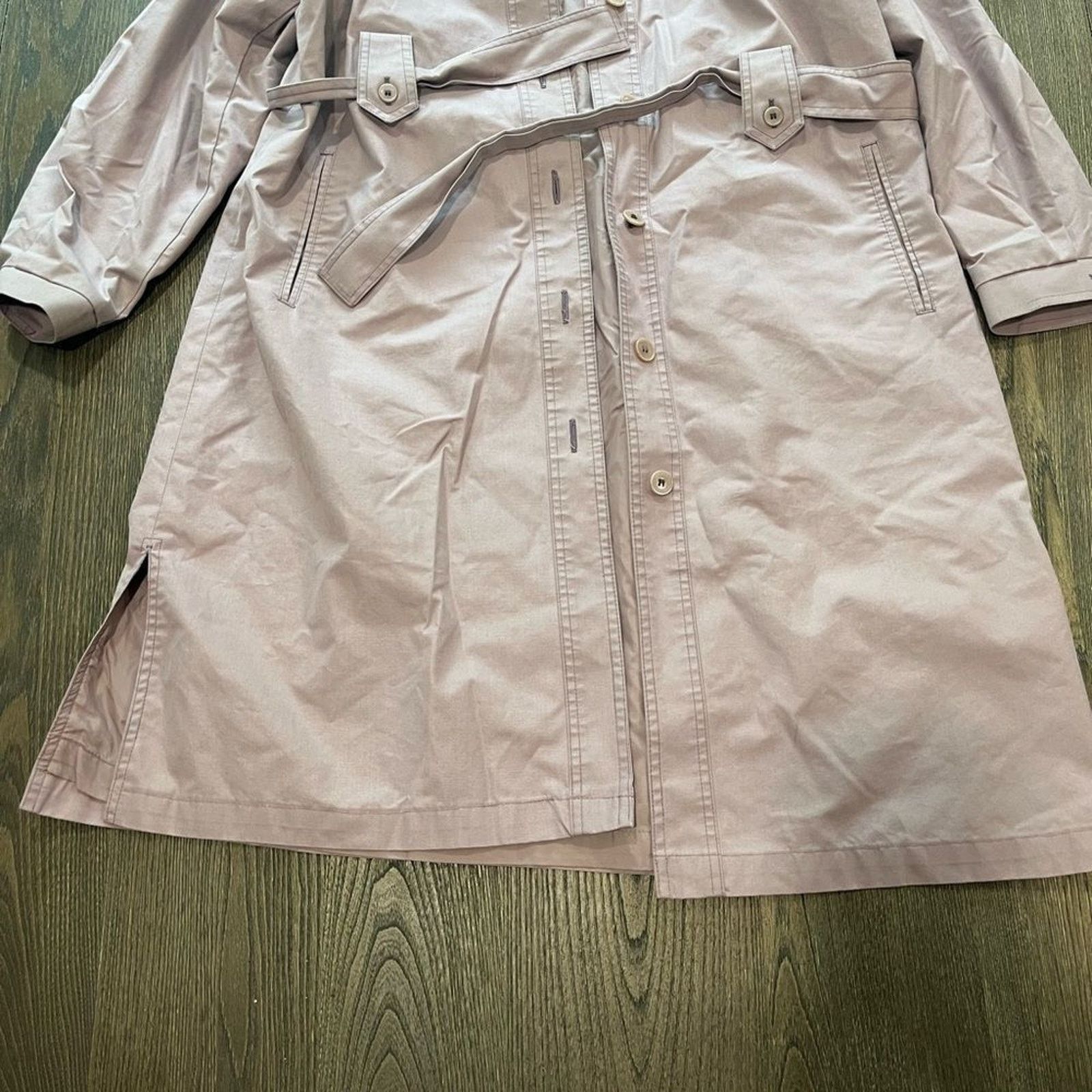 London Fog London Fog Maincoats Vintage Light Pink Trench Coat Sz 10 P Size L / US 10 / IT 46 - 2 Thumbnail