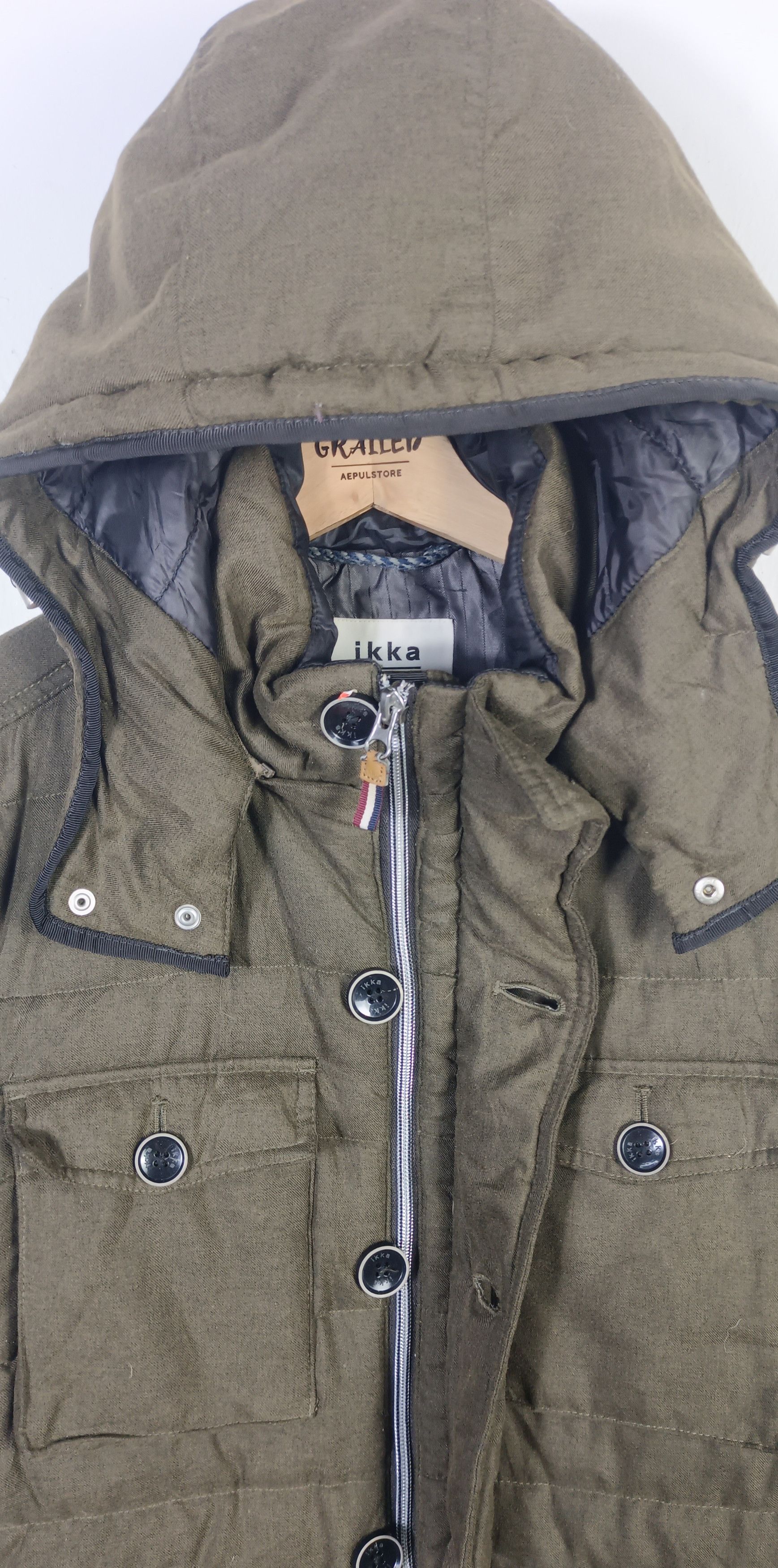Japanese Brand IKKA Puffer Hoodie Tactical Pocket Size US M / EU 48-50 / 2 - 6 Thumbnail
