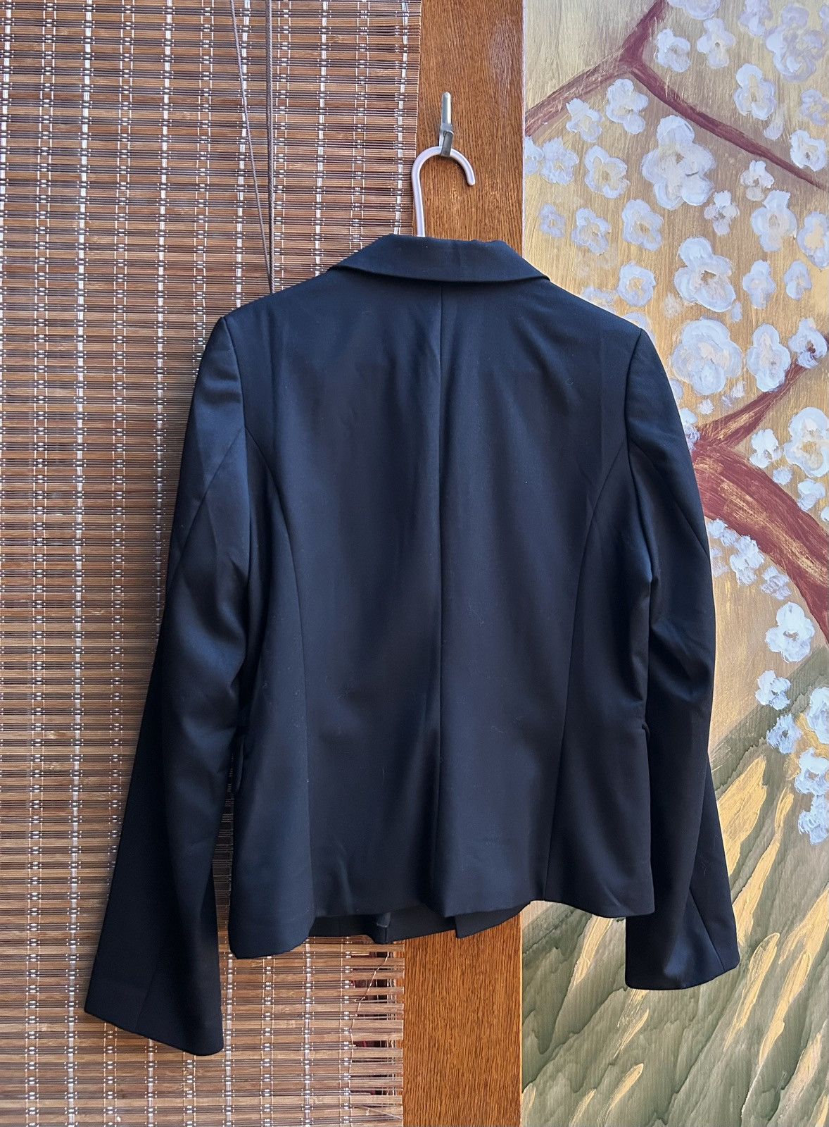 Comme des Garcons × H&M × Vintage Vintage H&M x Comme des Garcons Black Wool Blazer Jacket Size M / US 6-8 / IT 42-44 - 2 Thumbnail
