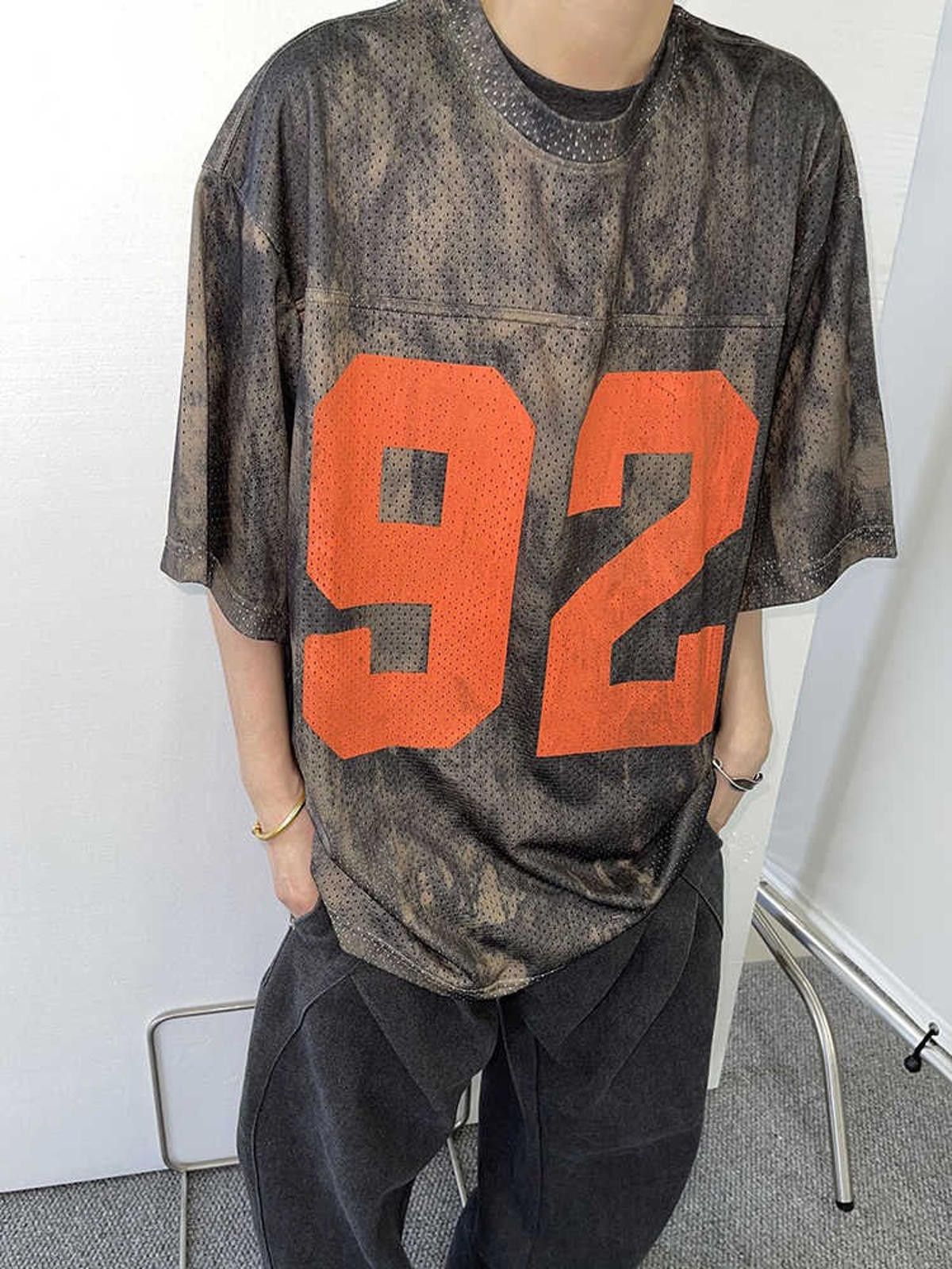 Vintage Vintage Style Mesh Jersey T-Shirt - Number 92 Size US M / EU 48-50 / 2 - 2 Thumbnail