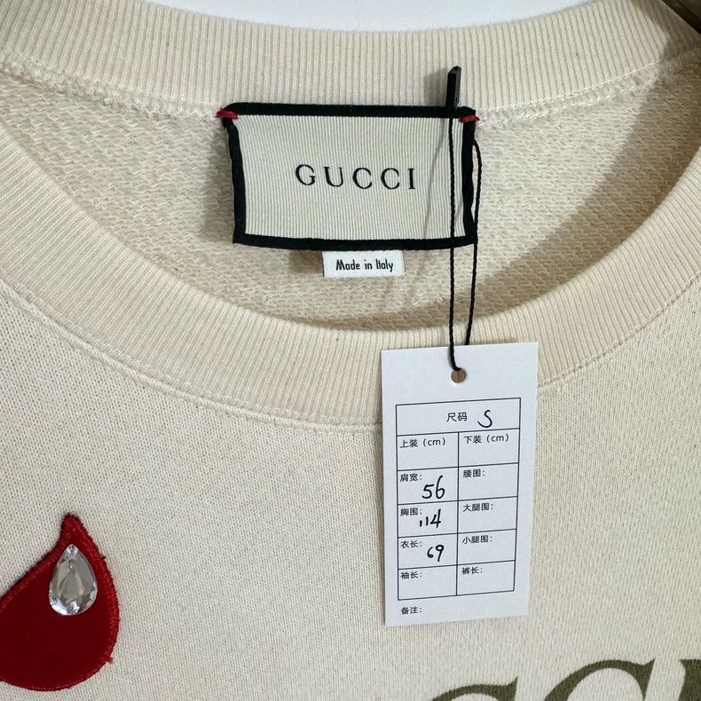 Gucci Gucci Printed rhinestone belt logo sweatshirt 2502-Nextarro Size US S / EU 44-46 / 1 - 2 Thumbnail