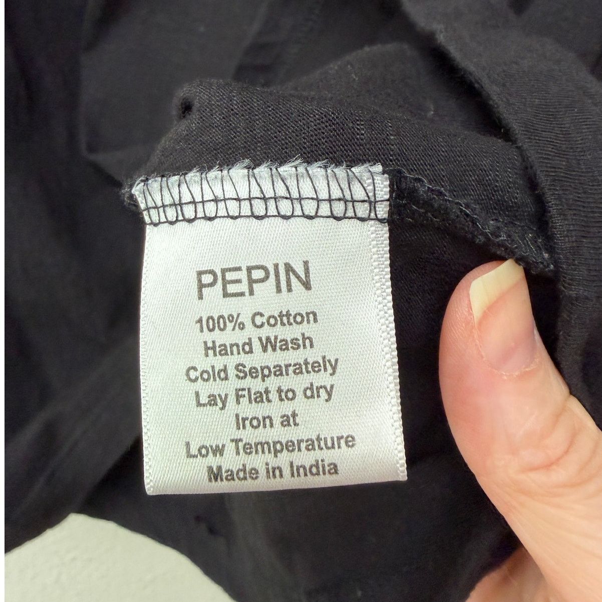 Other Pepin Black Short Sleeve Shirt with Embroidered Shoulders Size XS / US 0-2 / IT 36-38 - 11 Thumbnail