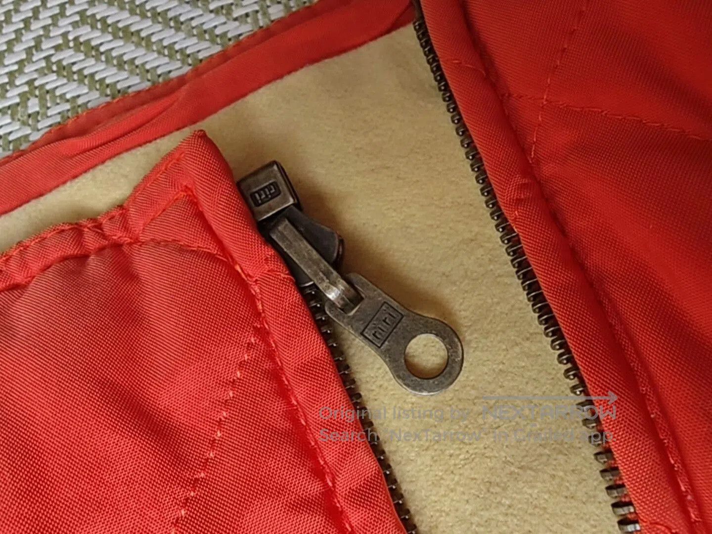 Loro Piana Loro Piana Quilted Vest in Rare Orange Design. Size US L / EU 52-54 / 3 - 8 Thumbnail