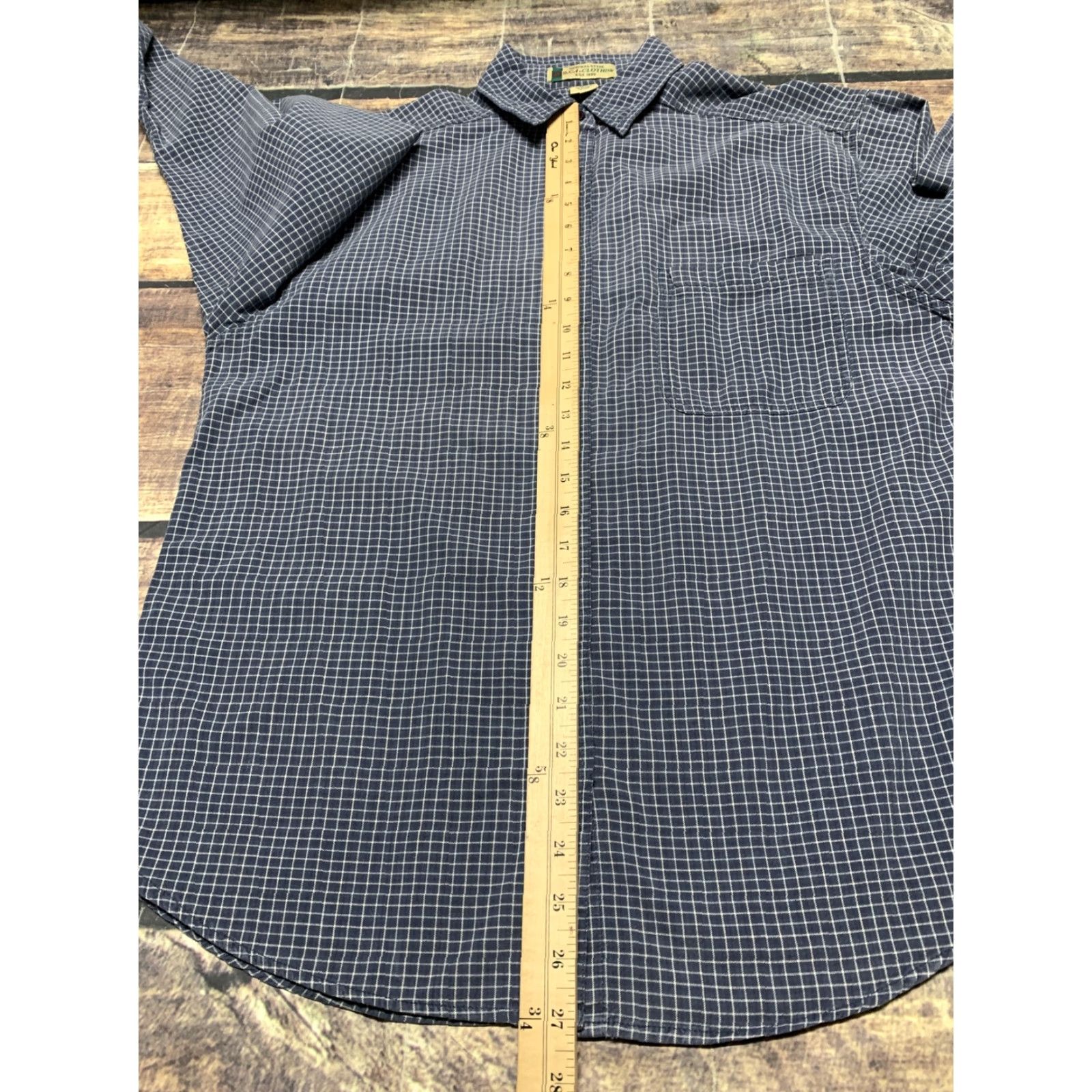 Vintage BCI Clothing Mens Shirt Blue White Plaid Button-Up Long Sleeve Size Large Size US L / EU 52-54 / 3 - 6 Thumbnail