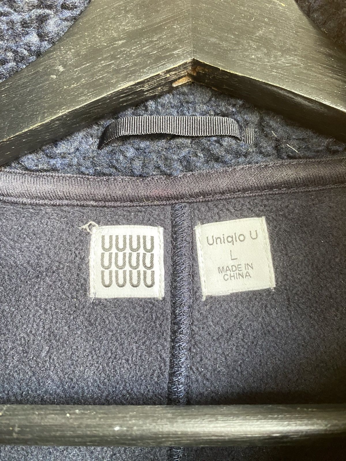 Uniqlo Uniqlo U Navy Fleece Zip Jacket Modern Minimalist Streetwear Size US M / EU 48-50 / 2 - 6 Thumbnail