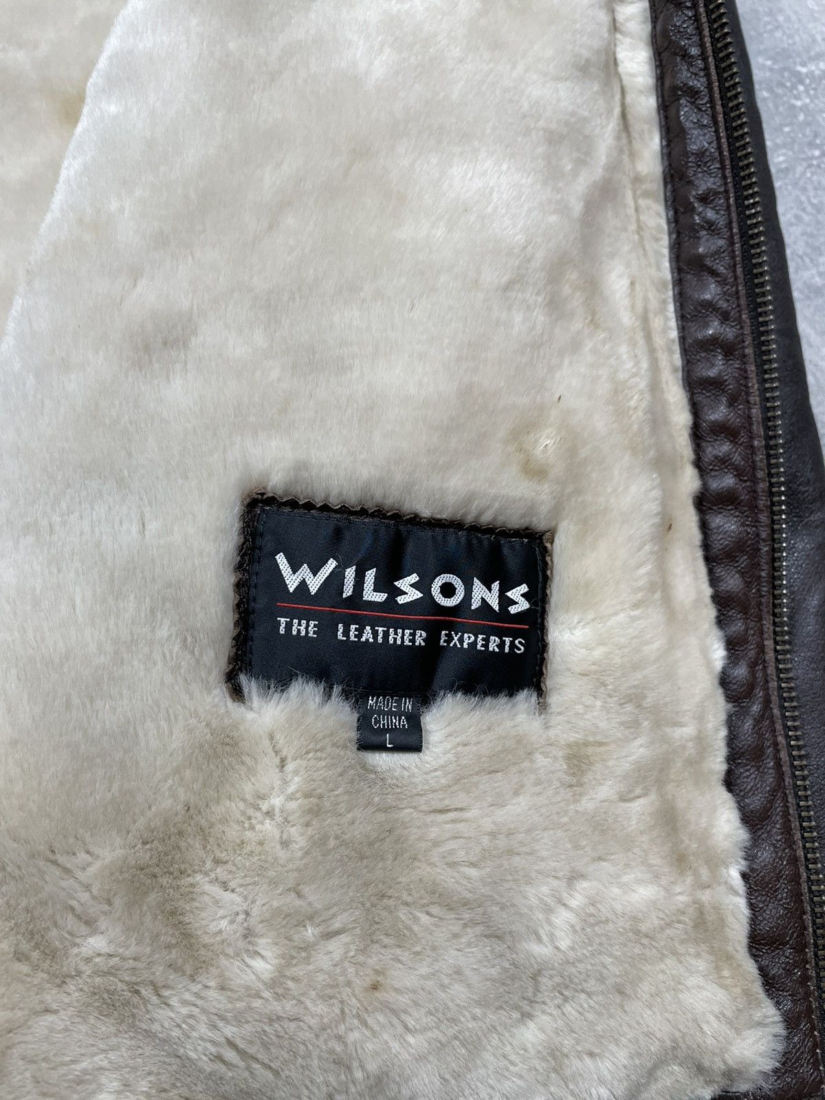 Genuine Leather × Vintage × Wilsons Leather Wilsons USAVintage B2 Bomber Aviator Leather Jacket Brown Size US L / EU 52-54 / 3 - 10 Thumbnail