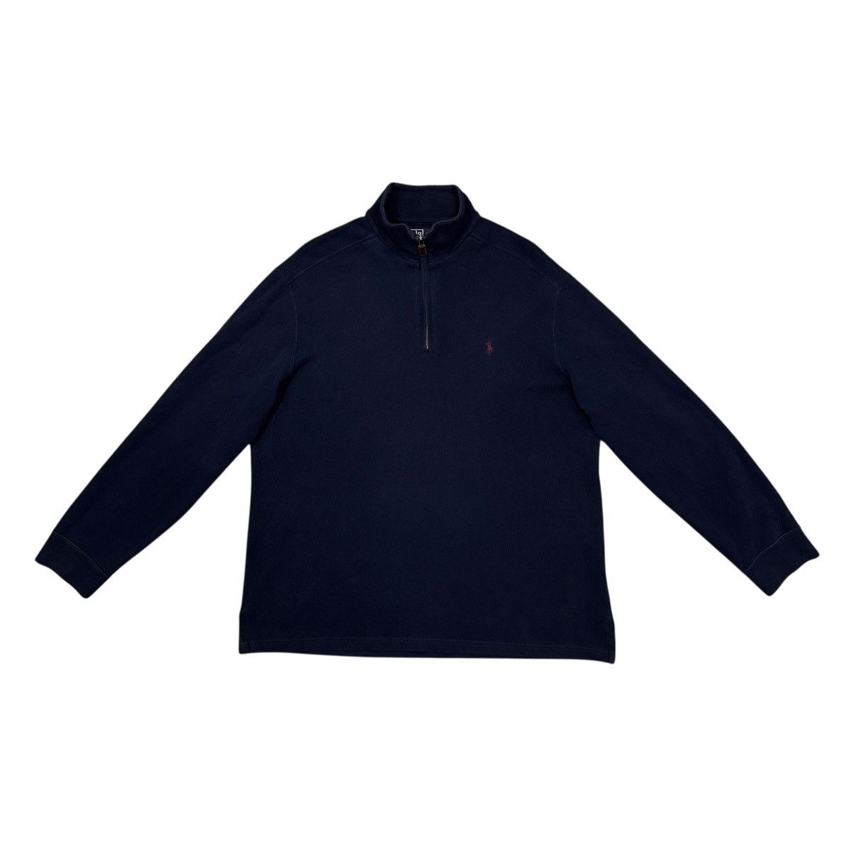 Polo Ralph Lauren × Vintage Vintage Polo Ralph Lauren 1/3 Zip Pullover Sweater Jumper Size US XL / EU 56 / 4 - 1 Thumbnail
