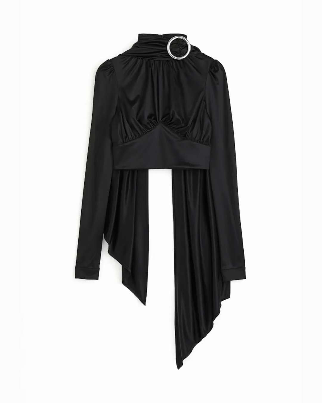 Designer × H&M × Paco Rabanne H&M x Paco Rabanne Eastman Naia Acetate Scarf Top Blouse Size XL / US 12-14 / IT 48-50 - 5 Thumbnail