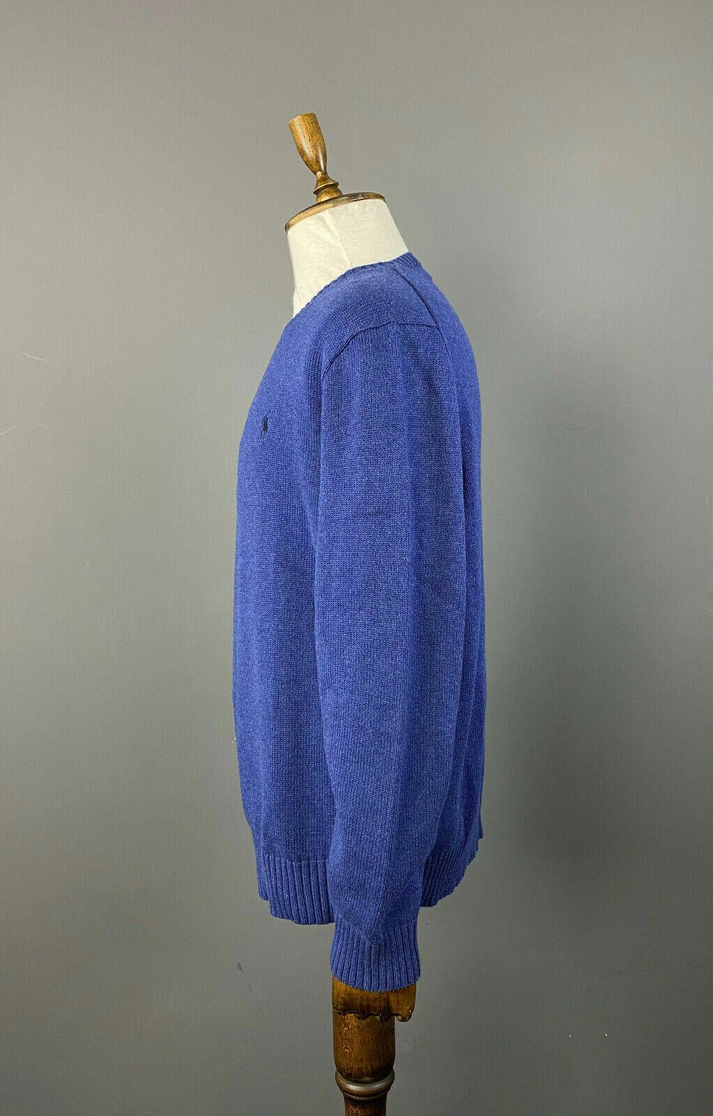 Polo Ralph Lauren Men Polo Ralph Lauren Blue Crew Neck Knit Sweater Size XL Size US XL / EU 56 / 4 - 5 Thumbnail