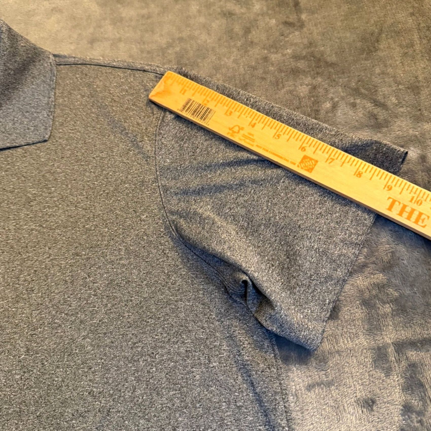 Haggar Haggar Polo Shirt Dark Gray Heathered Short Sleeve Button Up Mens Large Size US L / EU 52-54 / 3 - 7 Thumbnail