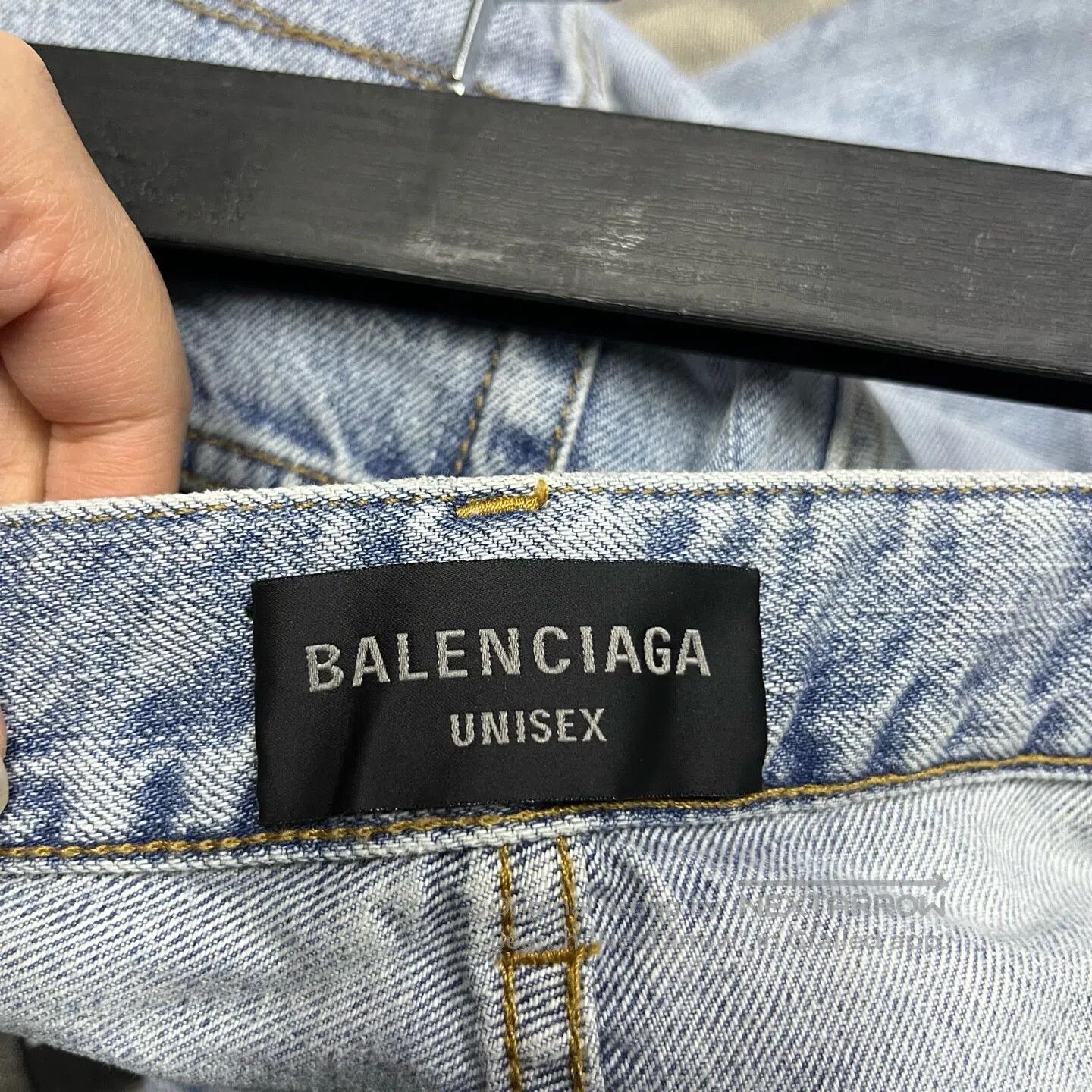 Balenciaga Balenciaga size s Light blue solid-colored zipper jeans| Size 26" / US 2 / IT 38 - 3 Thumbnail