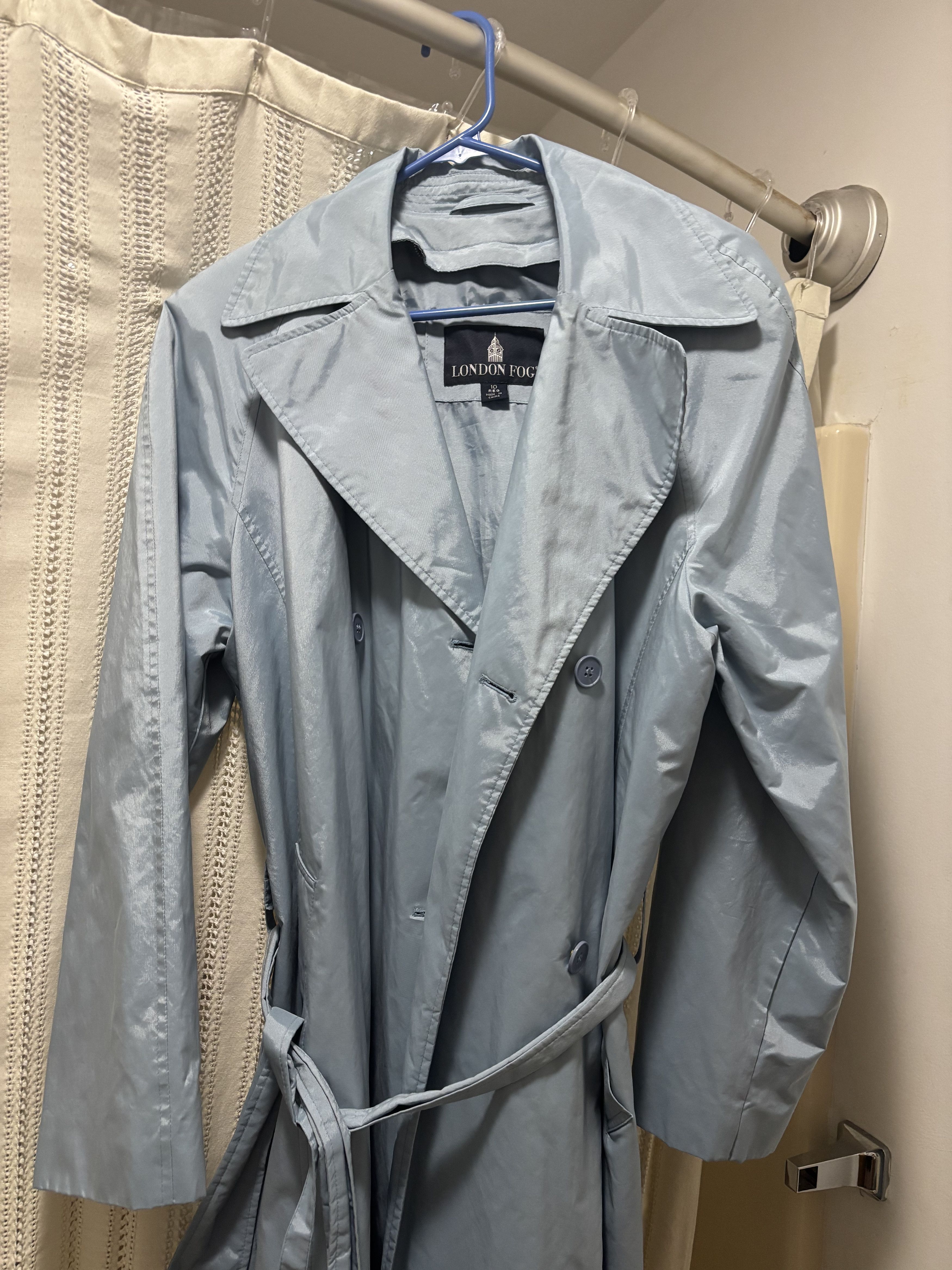 London Fog Vintage London Fog Double-Breasted Long Trench Coat w/ Belt Size L / US 10 / IT 46 - 1 Thumbnail