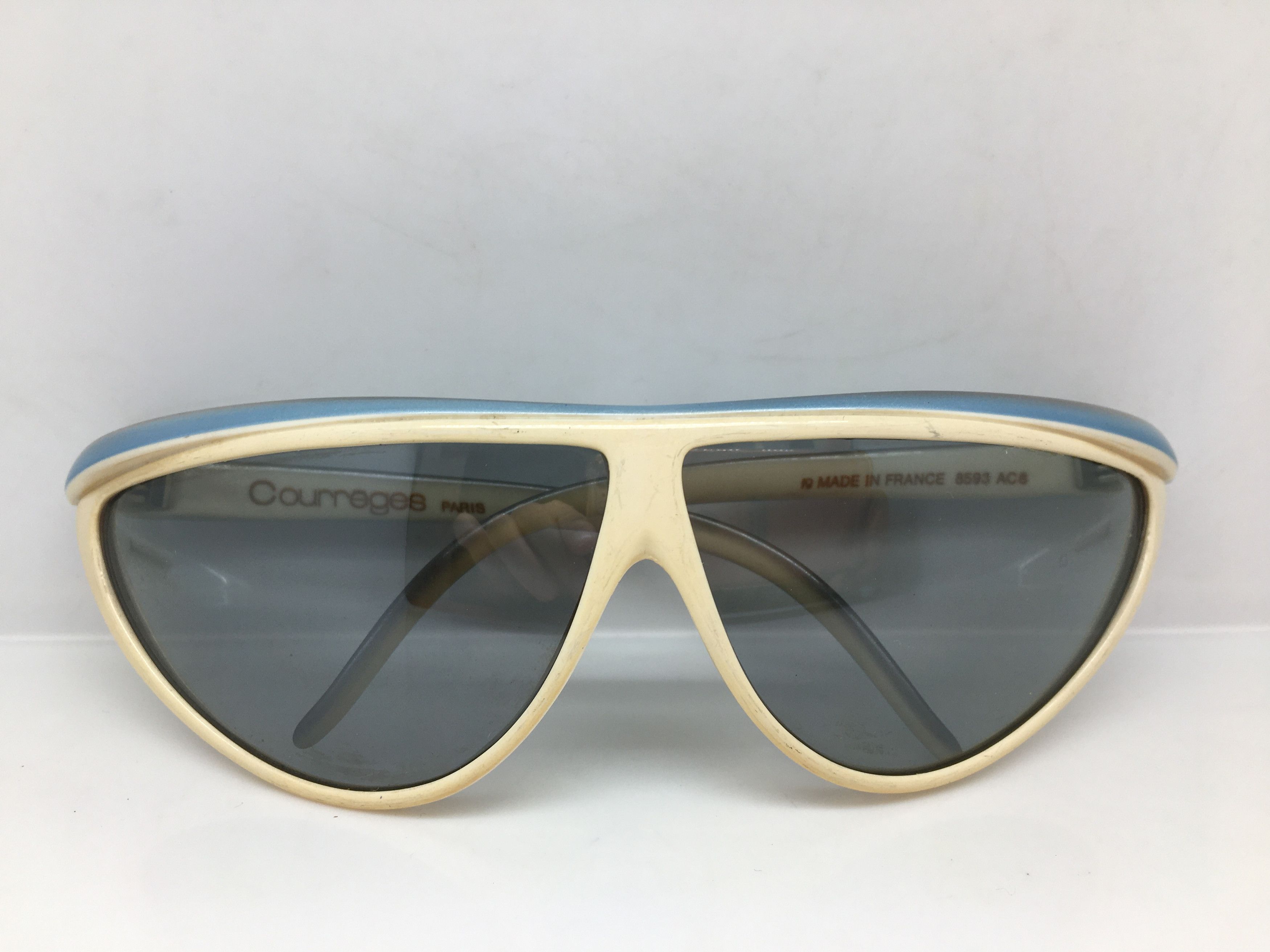 Courreges Vintage 70s Courreges 8593 Wrapped Sunglasses France Size ONE SIZE - 6 Thumbnail