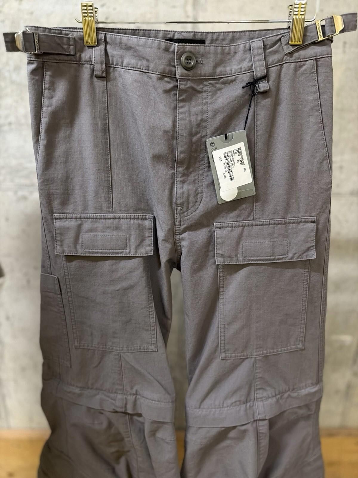 Balenciaga Balenciaga Wide Leg Black Ripstop Cargo Pants Size (XS) NEW Size US 28 / EU 44 - 3 Thumbnail