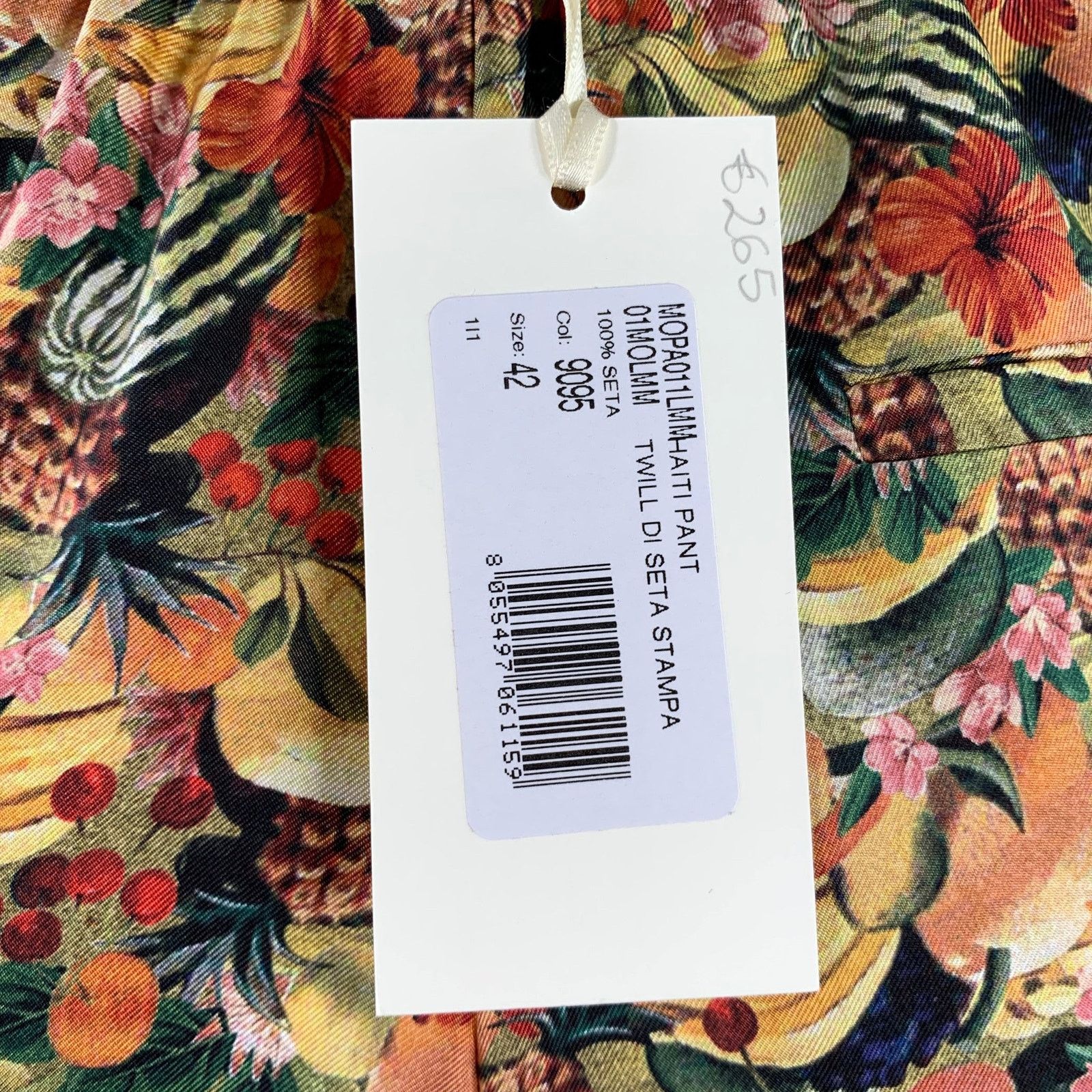 Other MOMONI Multi Color Silk Fruits Elastic Waistband Pants Size 30" / US 8 / IT 44 - 5 Thumbnail