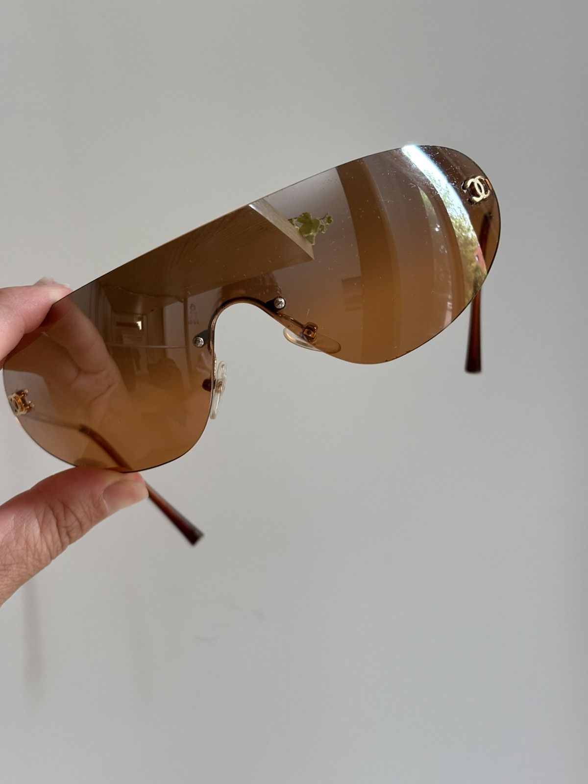 Chanel × Vintage CHANEL Sunglasses 4014 Rimless Rhinestone Vintage 4017 Size ONE SIZE - 2 Thumbnail