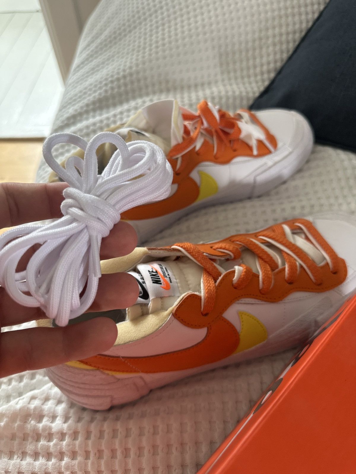 Nike × Sacai Nike Blazer Low Sacai Magma Orange Size US 10.5 / EU 43-44 - 14 Thumbnail