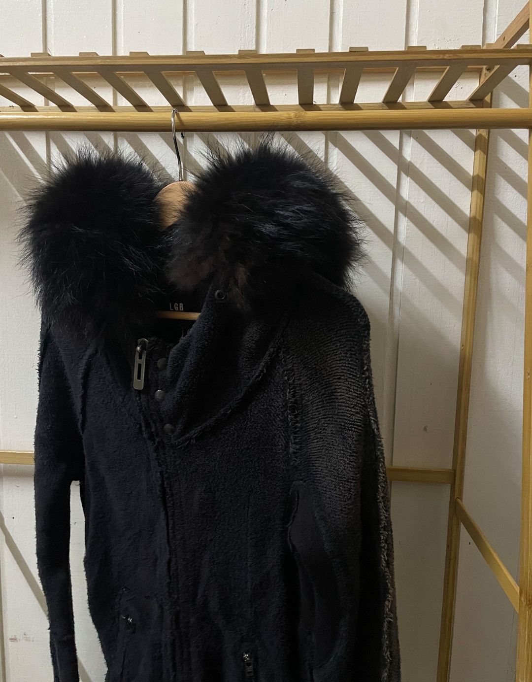 Le Grande Bleu (L.G.B.) L.G.B Black Reversible Fur Parka (size 1!!!) Size US M / EU 48-50 / 2 - 5 Thumbnail
