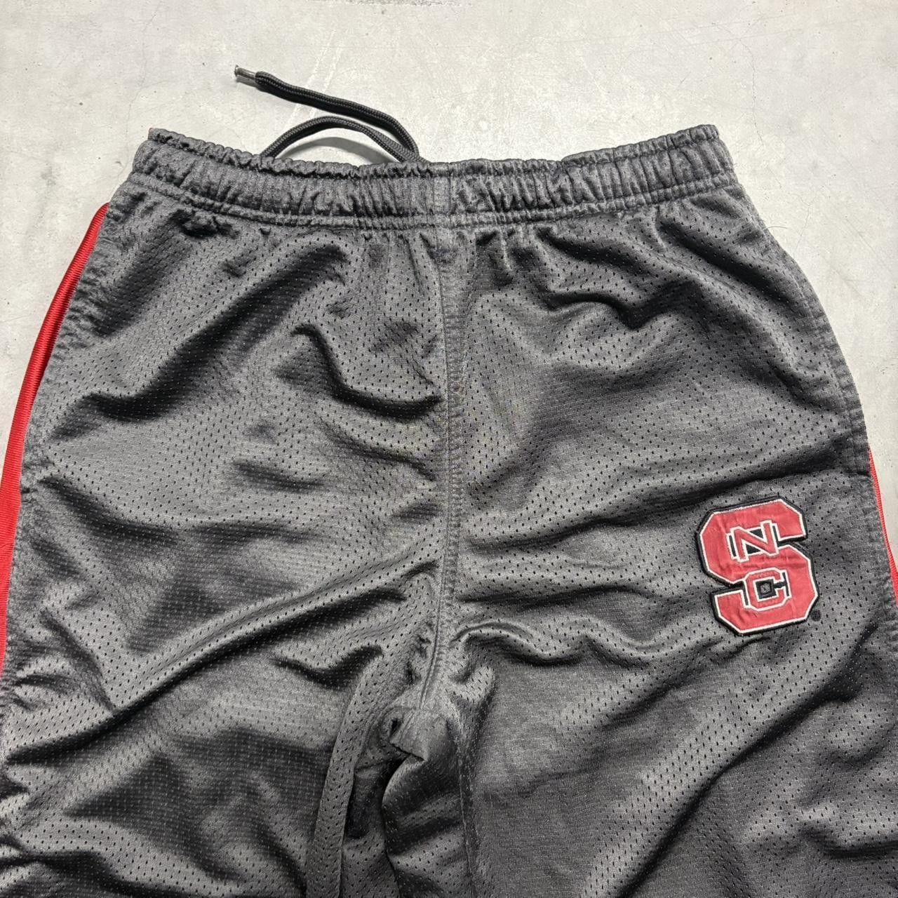 Vintage CRAZY Vintage Y2K/2000s Baggy Striped North Carolina State University Grey and red Mesh Sweatpants! Size US 32 / EU 48 - 3 Thumbnail