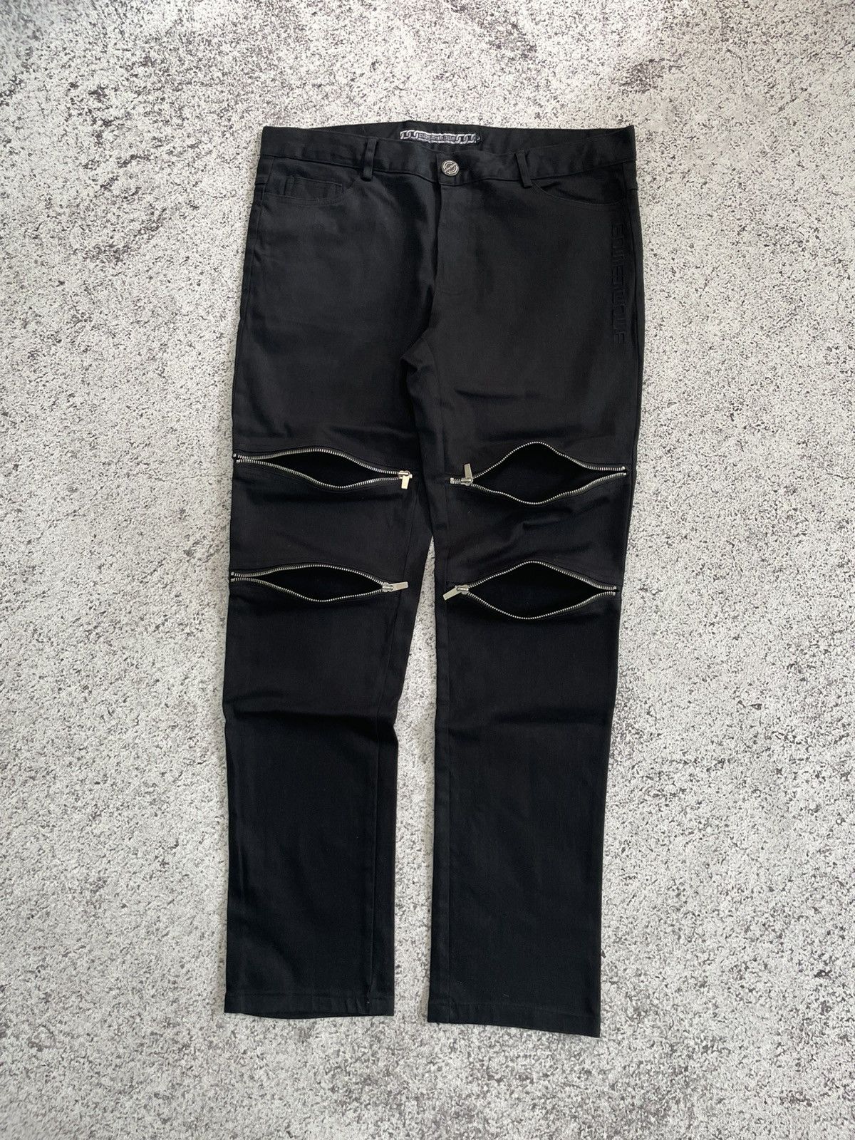 Other Anarchy Vkei Multi zipper pants Rick Owens Drkshdw style Size US 34 / EU 50 - 2 Thumbnail