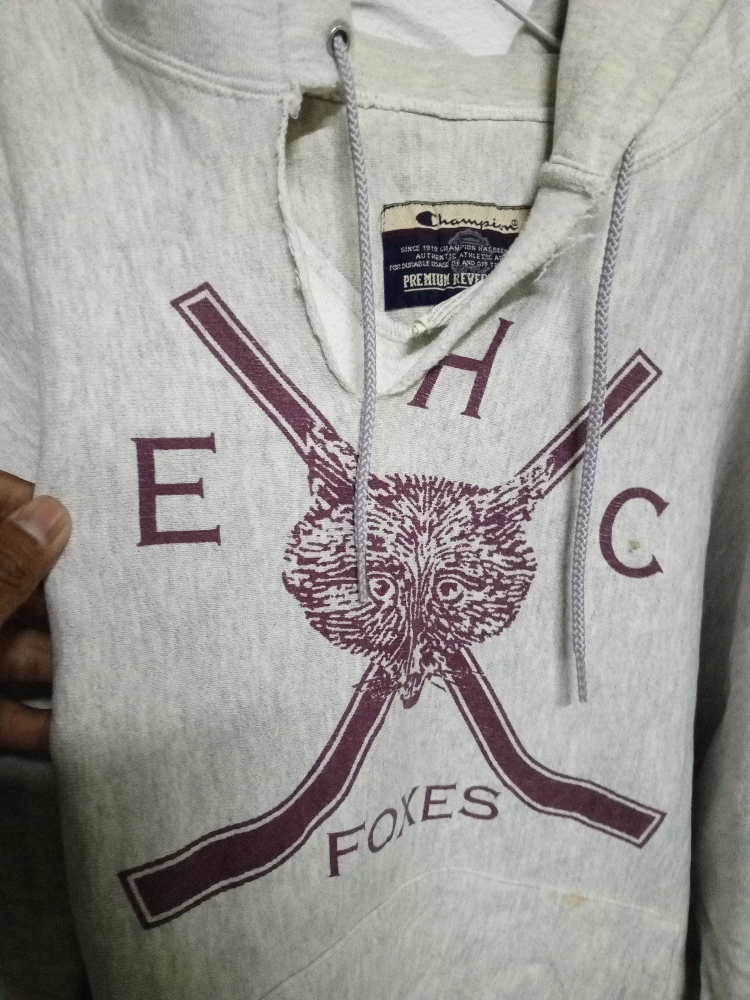 Champion vtg hoddies♨️E.H.C FOXES CHAMPION Size US XXL / EU 58 / 5 - 12 Thumbnail