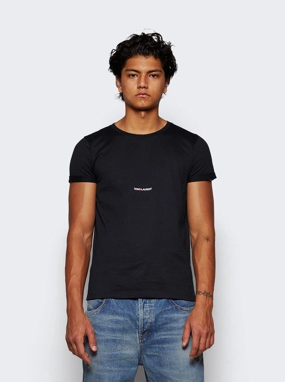 Saint Laurent Paris o1s1wg110725 464572 Rive Gauche T-Shirt in Black Size US XS / EU 42 / 0 - 3 Thumbnail