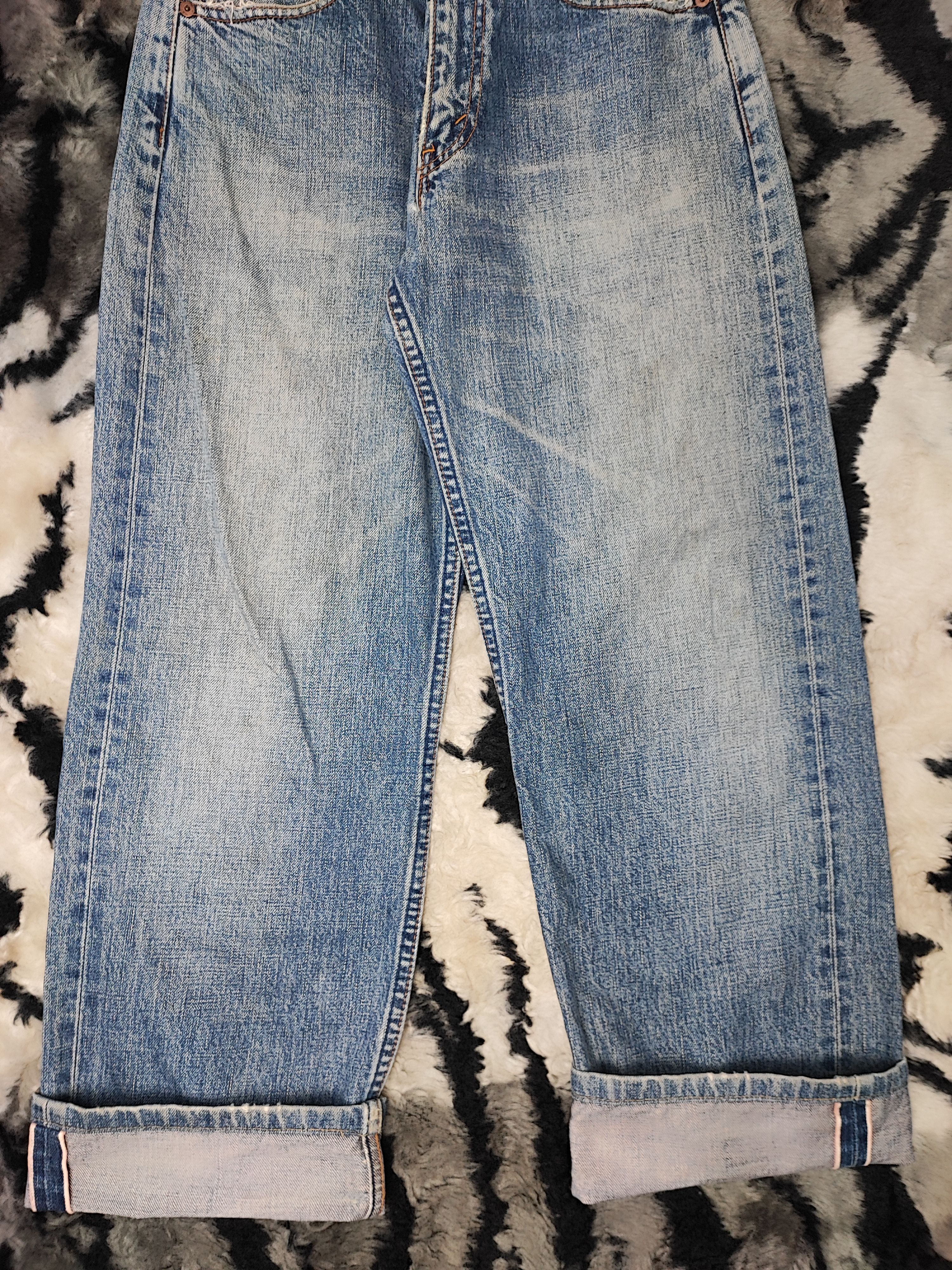 Levi's Vintage Clothing Vintage 90s 503 Levi's distressed selvedge jeans Size US 28 / EU 44 - 4 Thumbnail