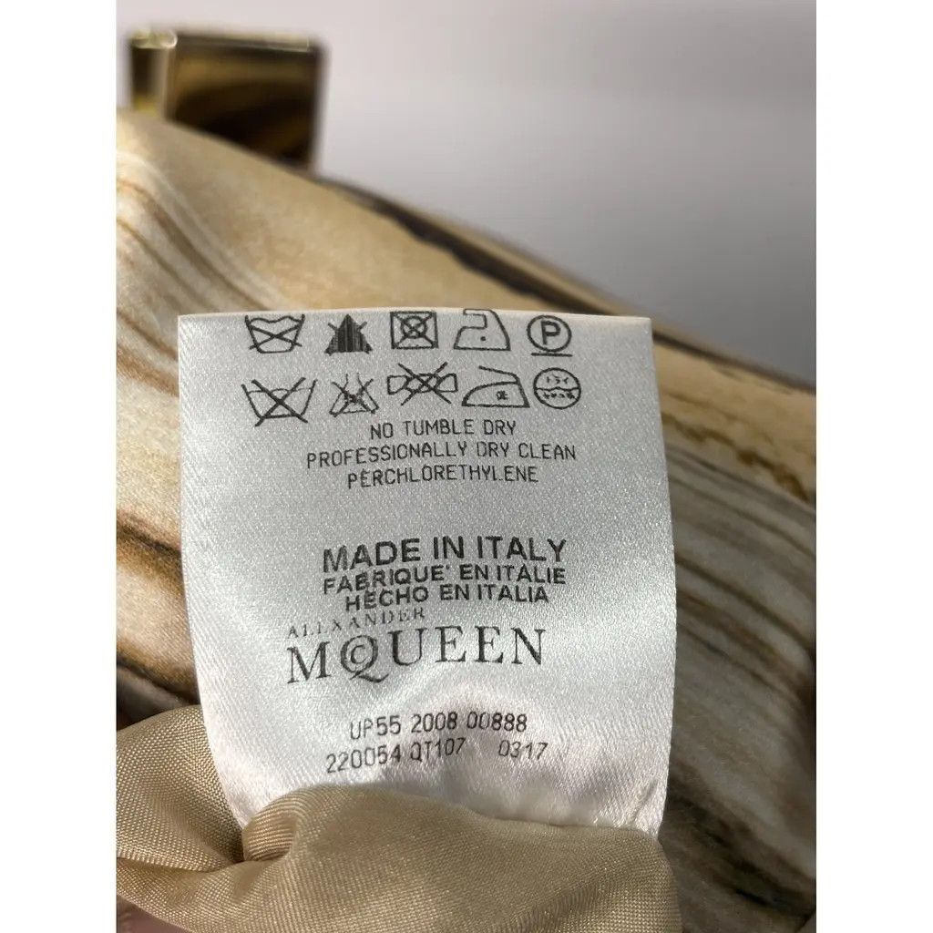 Alexander McQueen Alexander McQueen Abstract Wood Print Silk Skirt Size 30" / US 8 / IT 44 - 5 Thumbnail