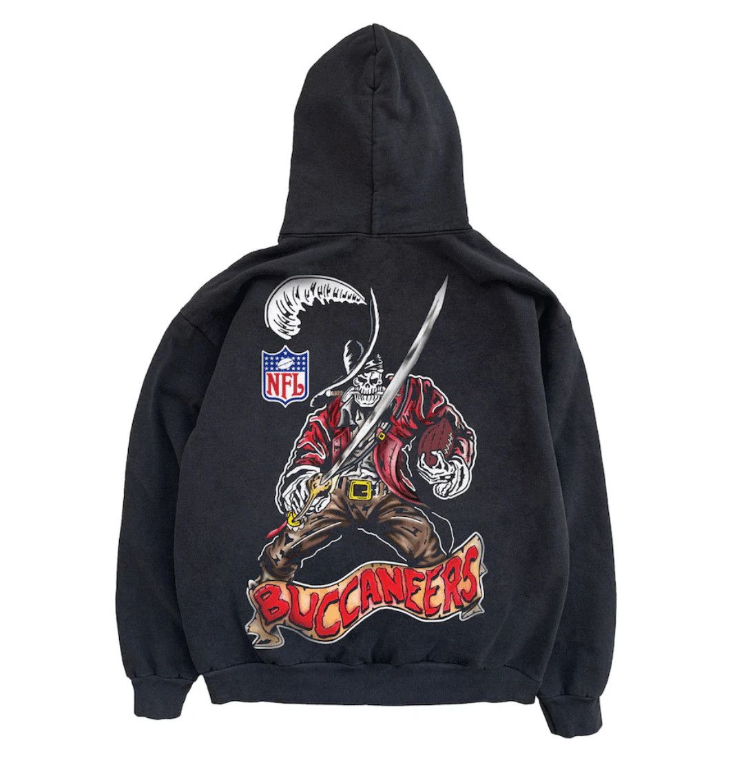 Warren Lotas x NFL Tampa Bay Buccaneers Hooded Sweatshirt Grey Size US L / EU 52-54 / 3 - 1 Thumbnail