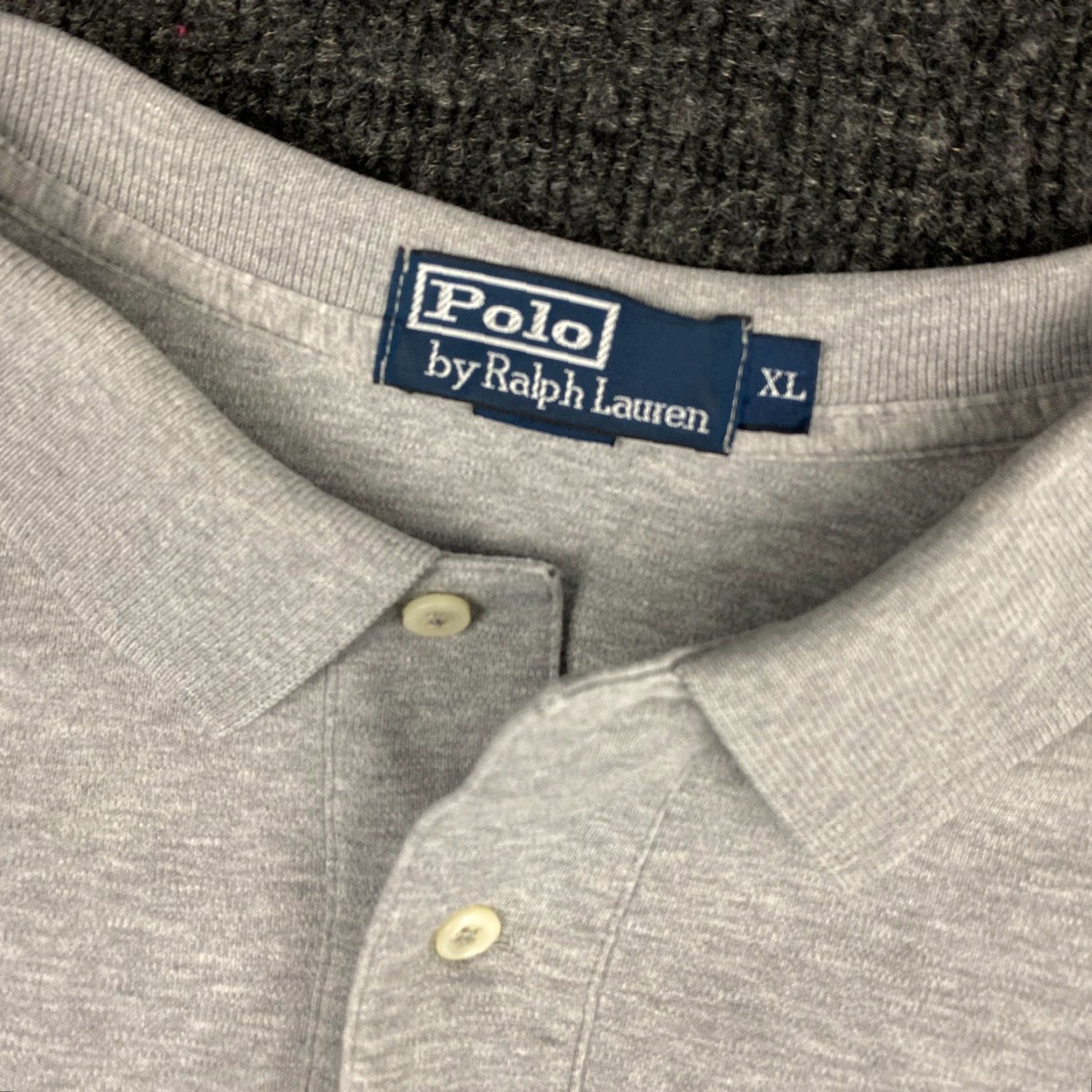 Polo Ralph Lauren VINTAGE Polo Ralph Lauren Polo Shirt Gray XL Short Sleeve Polo Shirt Men Regular 100% Cotton USA Classic Logo Embroidered Pony Size US XL / EU 56 / 4 - 3 Thumbnail