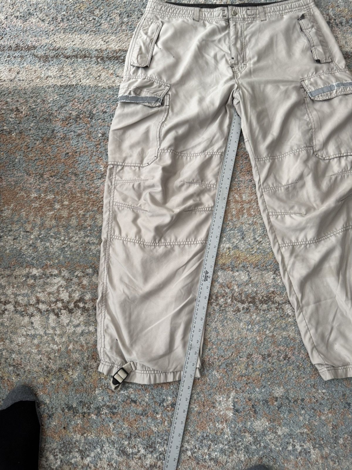 Gap VTG Gap Rave Parachute Cargo Pants 38 Tan Distressed Faded Size US 38 / EU 54 - 8 Thumbnail