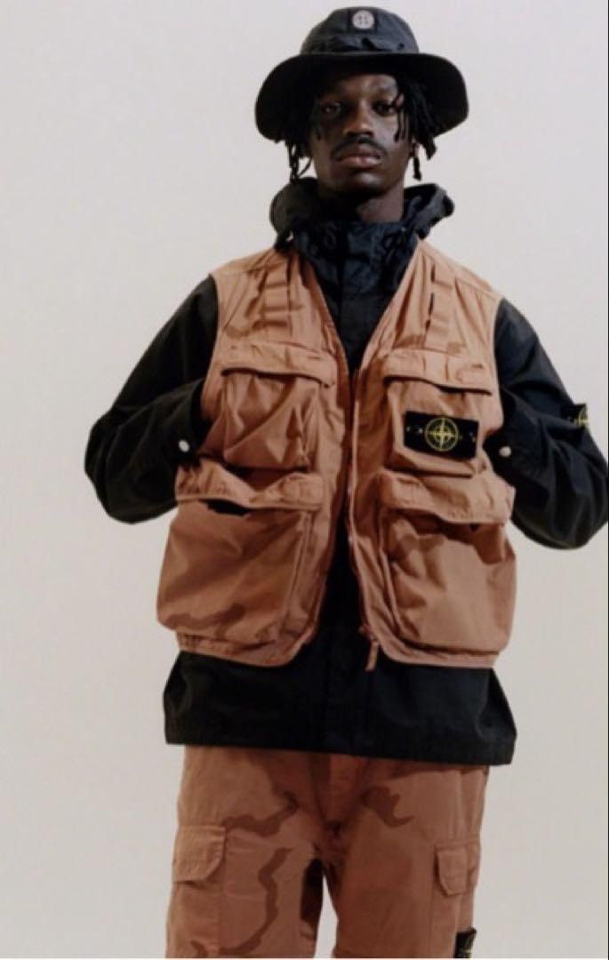 Stone Island × Supreme Supreme X Stone Island Cargo Camo Pant Coral Size US 34 / EU 50 - 3 Thumbnail