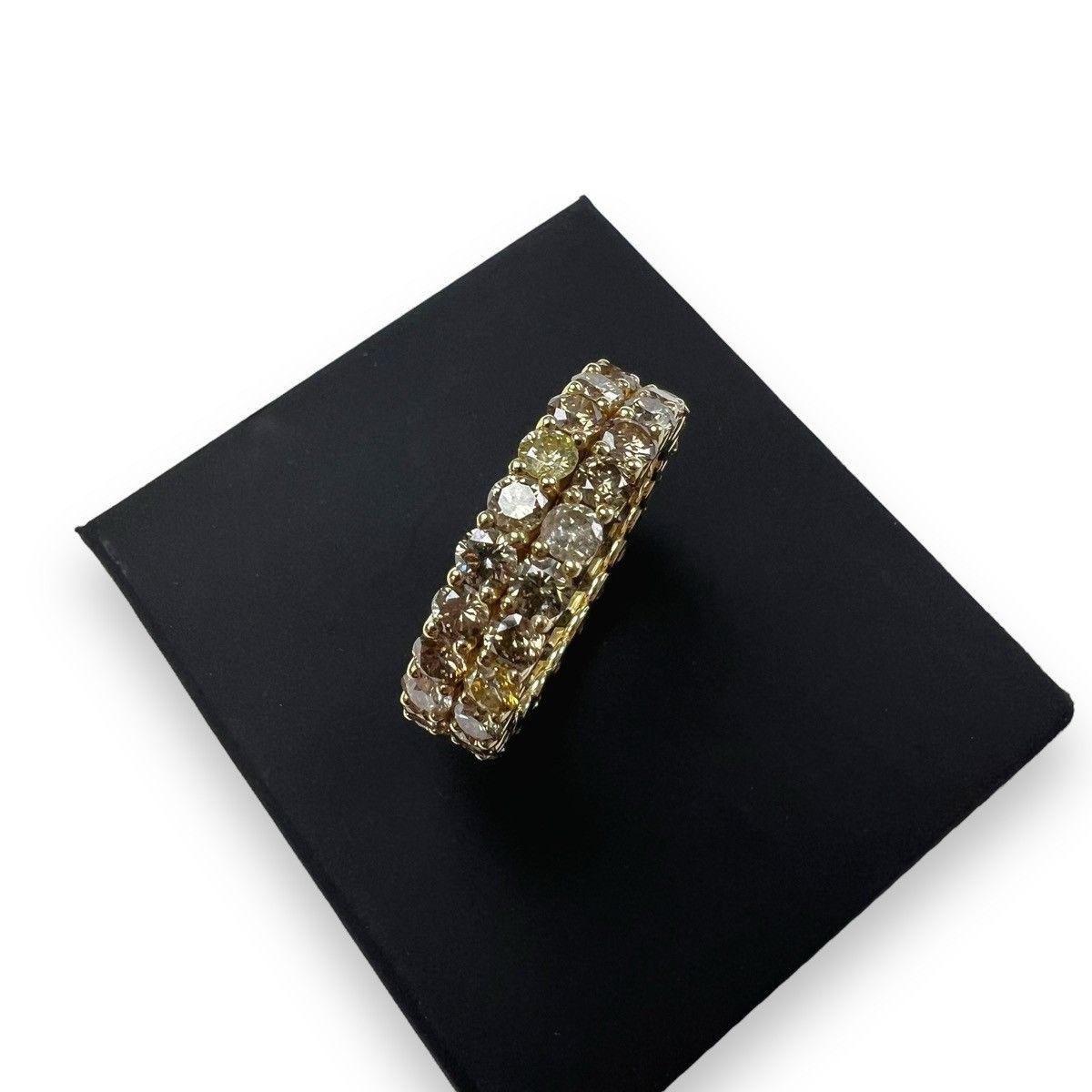 Other 14ct Gold 4.51ct VS-SI Diamond Double Eternity Ring Size ONE SIZE - 7 Thumbnail
