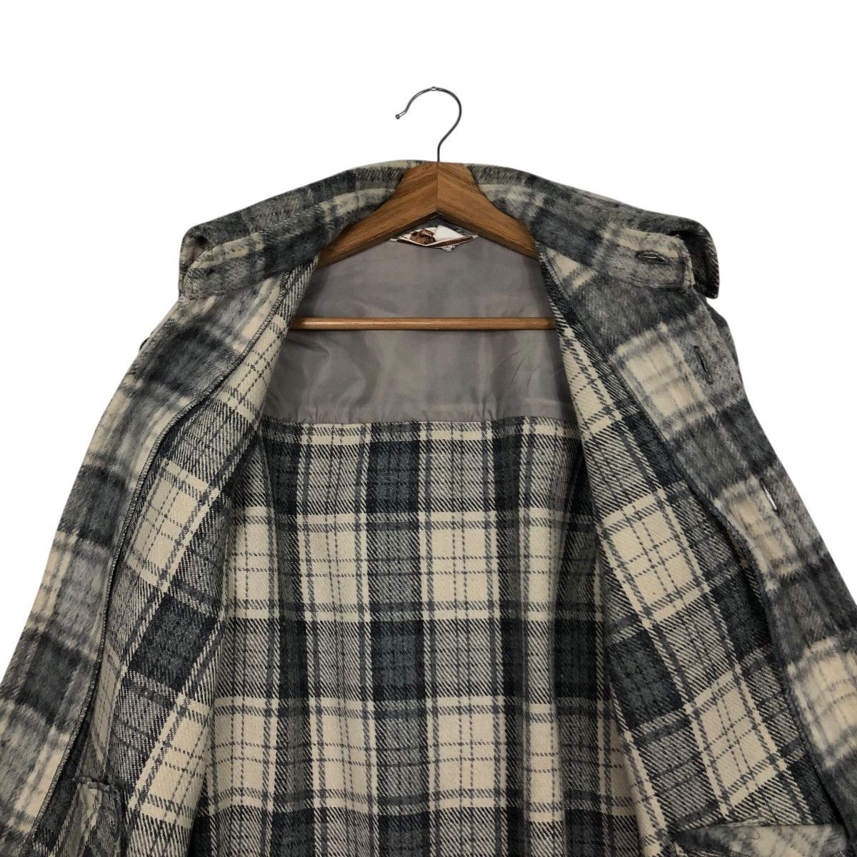 Japanese Brand 📌Vintage Wool Jacket Flannel Spade Mashie Tartan Design Size US L / EU 52-54 / 3 - 15 Thumbnail