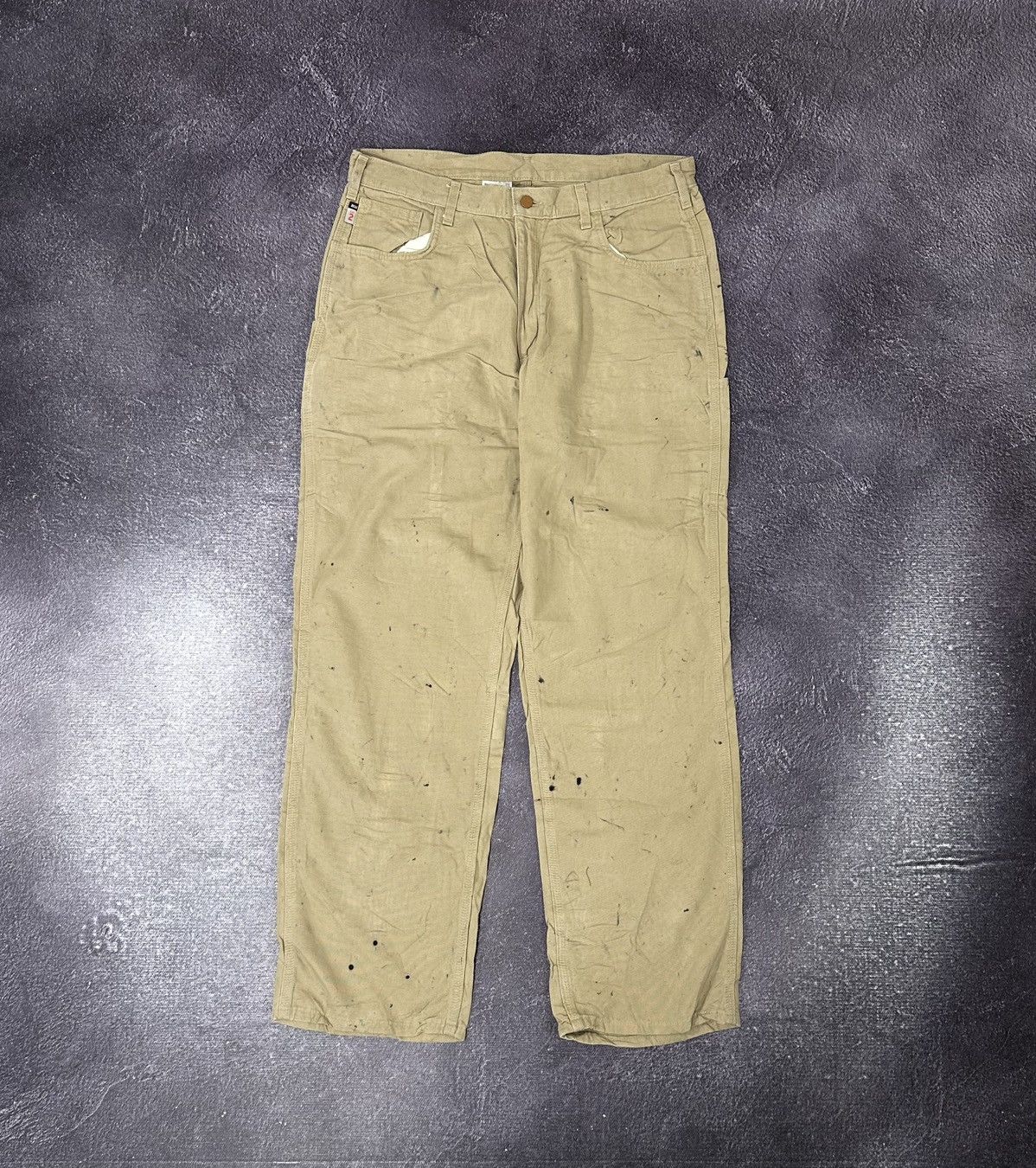 Carhartt Vintage Carhartt Flame Resistant Distressed USA Work Pants Size US 36 / EU 52 - 2 Thumbnail