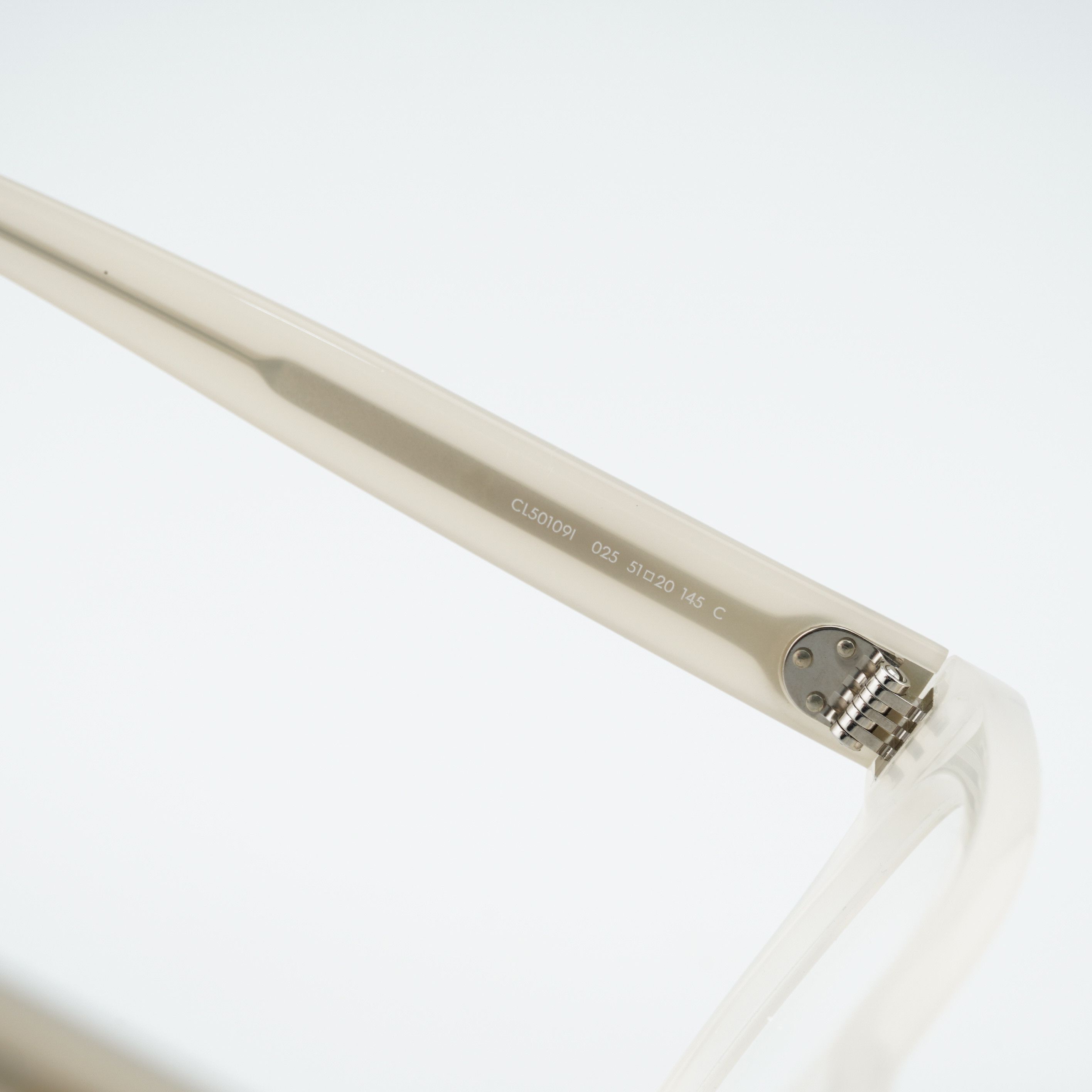 Celine Celine CL50109I 025 Eyeglasses Ivory 51mm Square Frame Size ONE SIZE - 8 Thumbnail