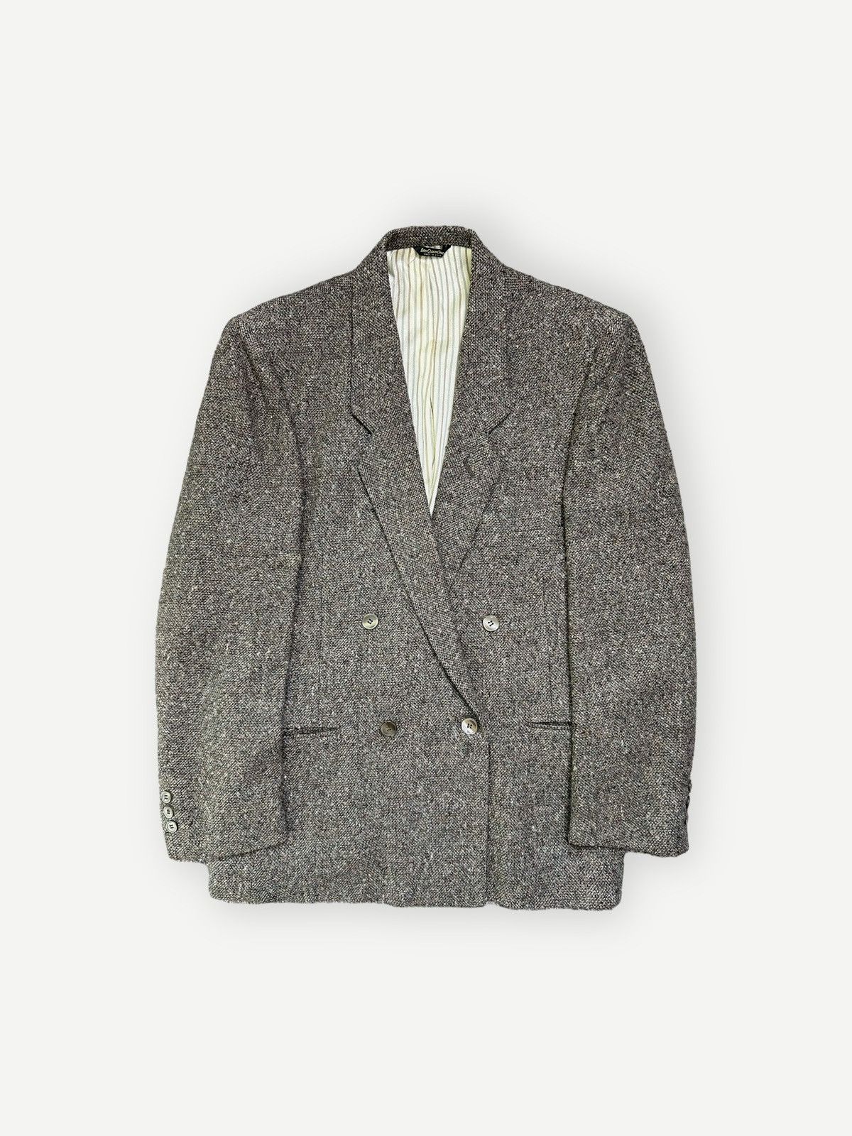 image of Made In USA x Vintage Cellini Collection Double Breasted Wool Coat Usa in Brown, Men's (Size Medium