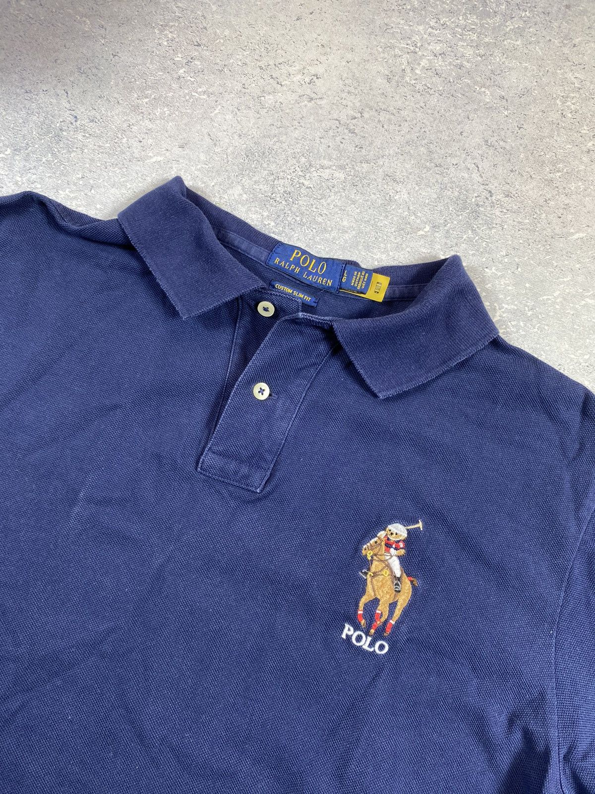 Polo Ralph Lauren × Ralph Lauren Polo Ralph Lauren Men’s Blue Polo Shirt Size Large Size US L / EU 52-54 / 3 - 3 Thumbnail