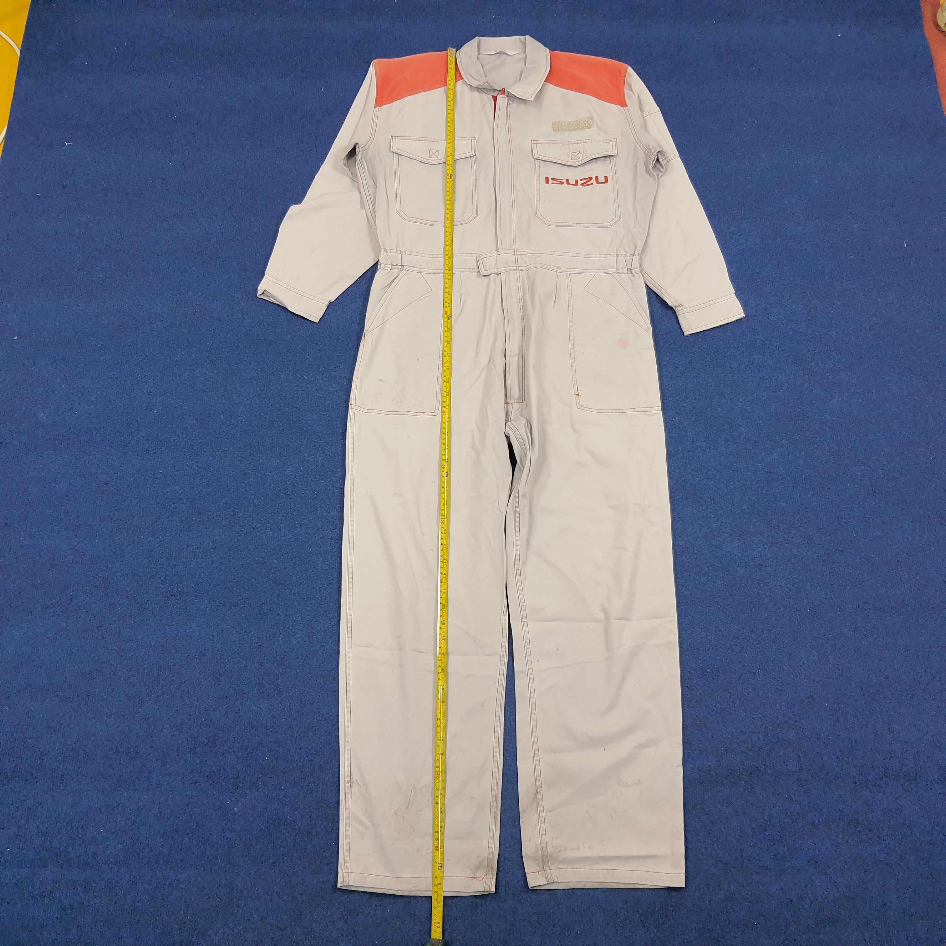 Japanese Brand × Vintage Vintage ISUZU Japan Motorsports Brand Racing Coverall Size US L / EU 52-54 / 3 - 4 Thumbnail