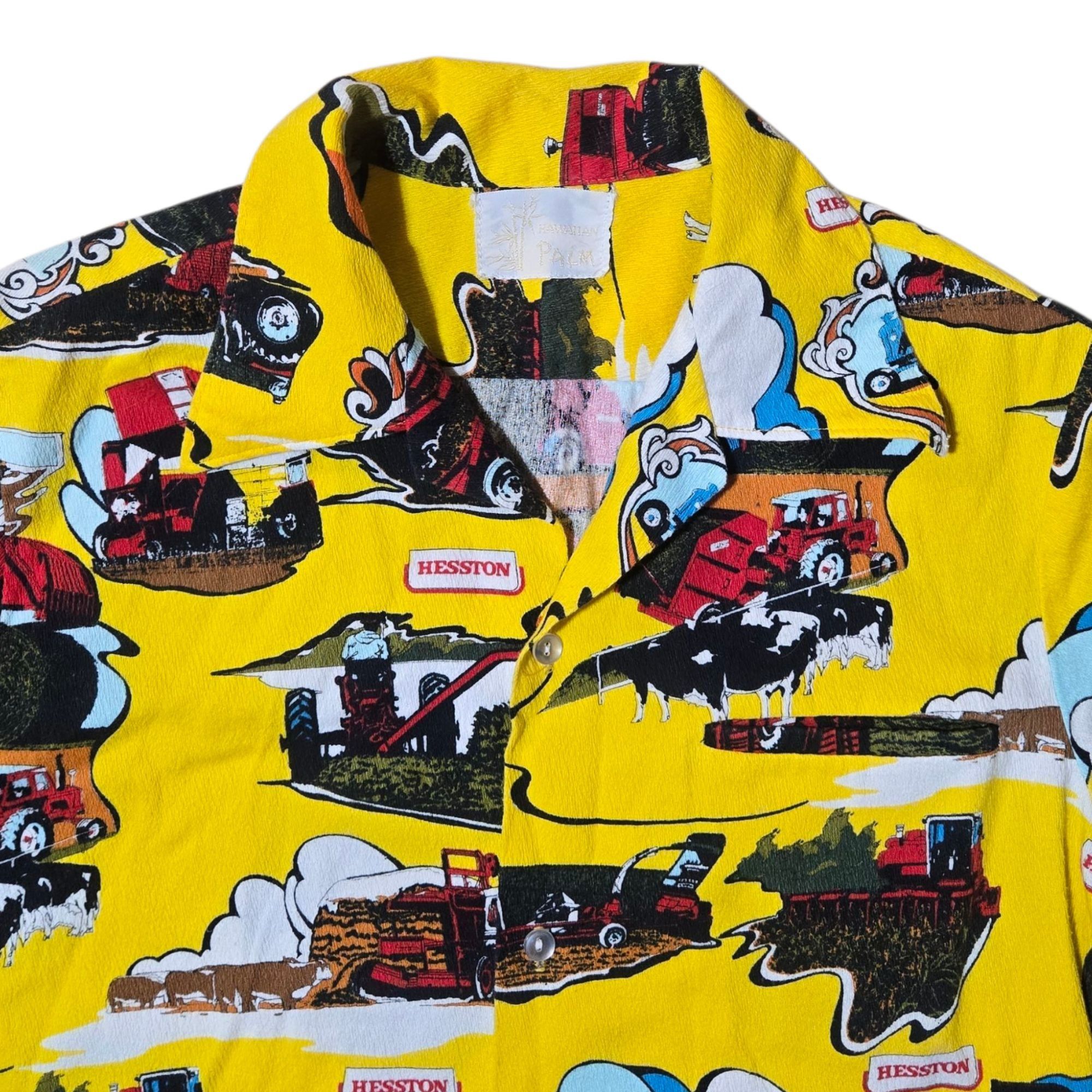 Other ​Vintage Hesston Farm Equipment Button Up Shirt AOP Agricult Size US M / EU 48-50 / 2 - 6 Thumbnail