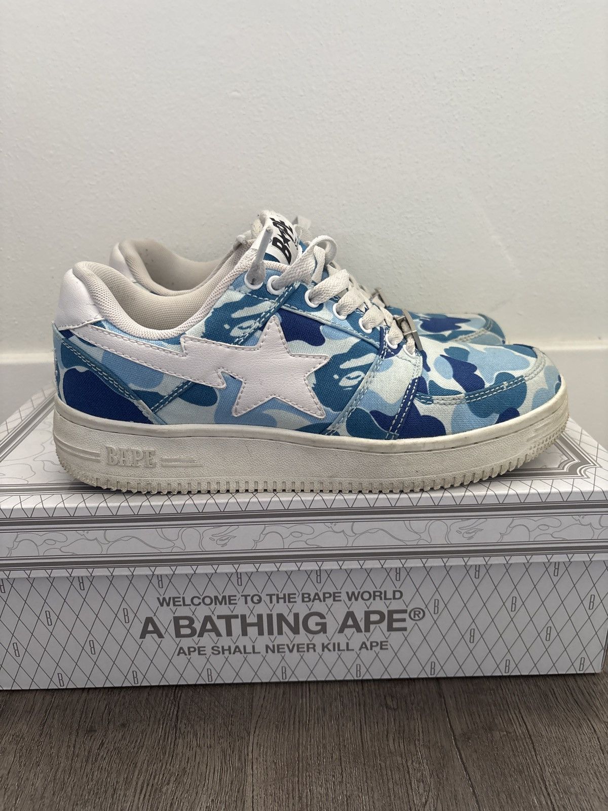 Bape Bape Sta Low ABC Camo 20th Anniversary Blue Size US 8.5 / EU 41-42 - 1 Thumbnail
