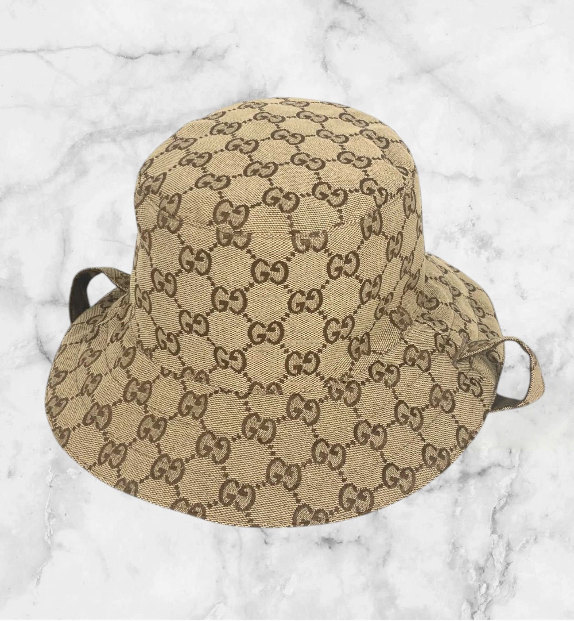 Gucci Gucci GG Monogram Reversible Stripe Bucket Hat Size ONE SIZE - 2 Thumbnail