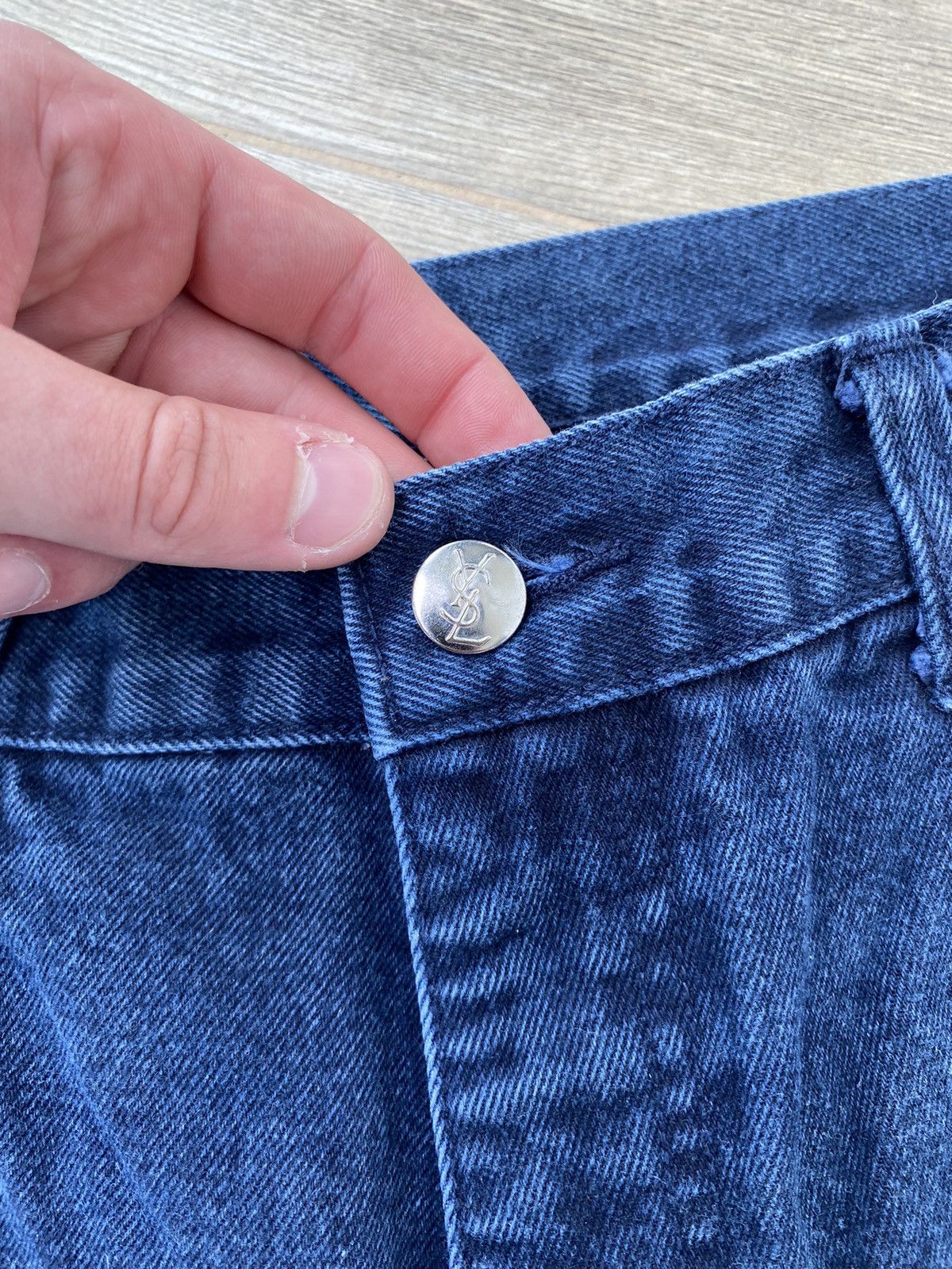 Yves Saint Laurent Metal Logo Jeans