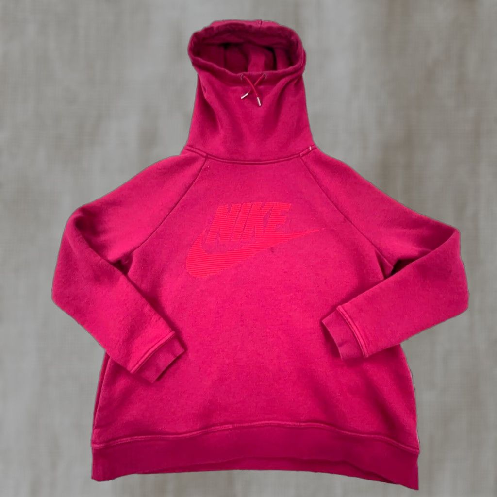 Nike Nike Hoodie Women L Pink Sweatshirt Sweater Logo Hooded Pockets Turtleneck Pullover All Seasons Casual Sports 90s? Size L / US 10 / IT 46 - 1 Thumbnail