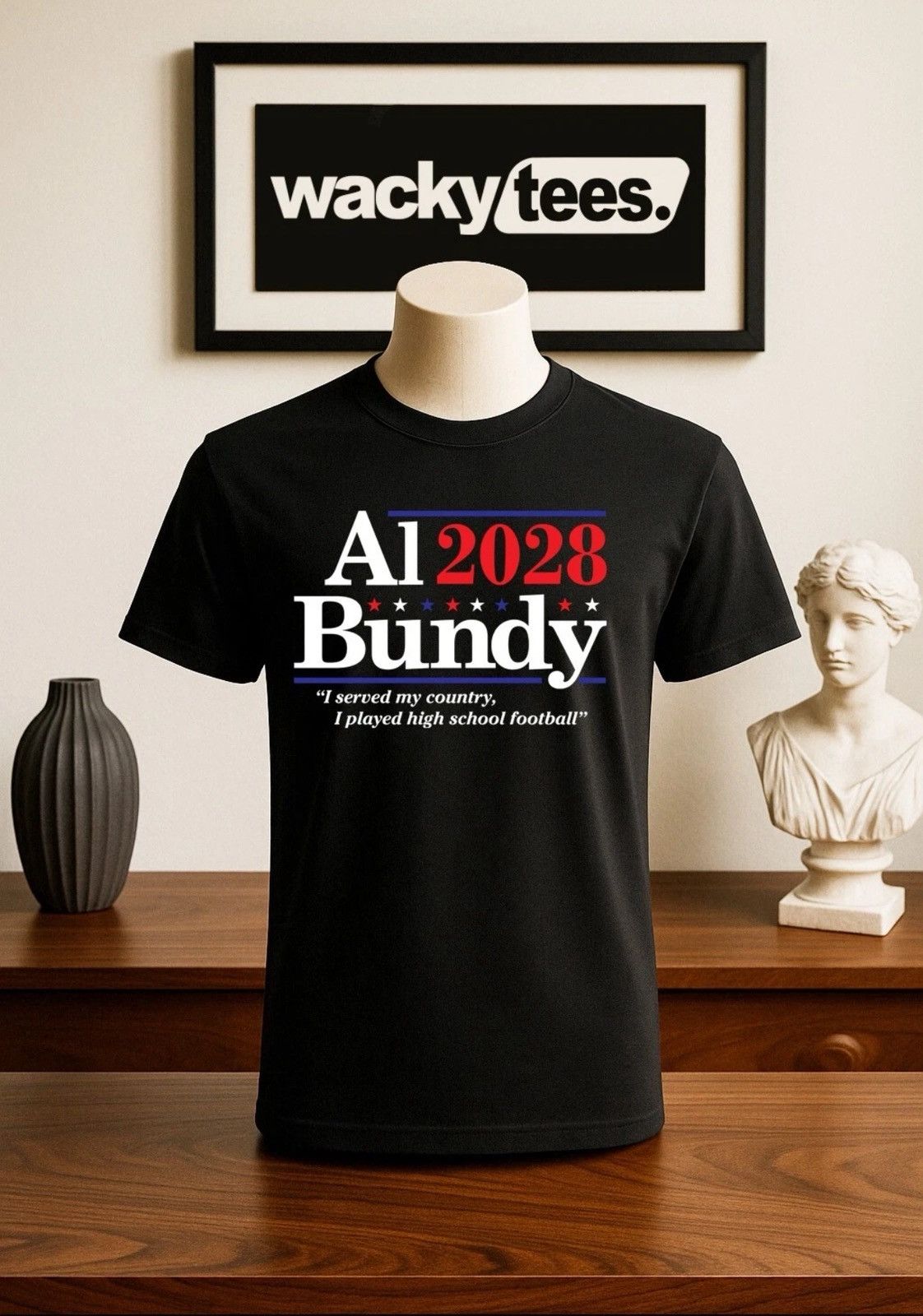 Other Al Bundy 2028 Campaign Parody Married 80s Graphic Tee Shirt Size US L / EU 52-54 / 3 - 1 Preview