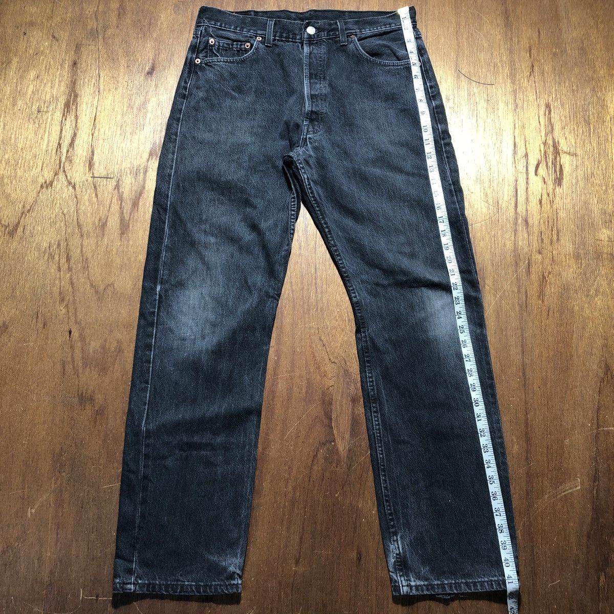 Levi's Vintage Levis 501 Super Black 1995 Size US 36 / EU 52 - 12 Thumbnail