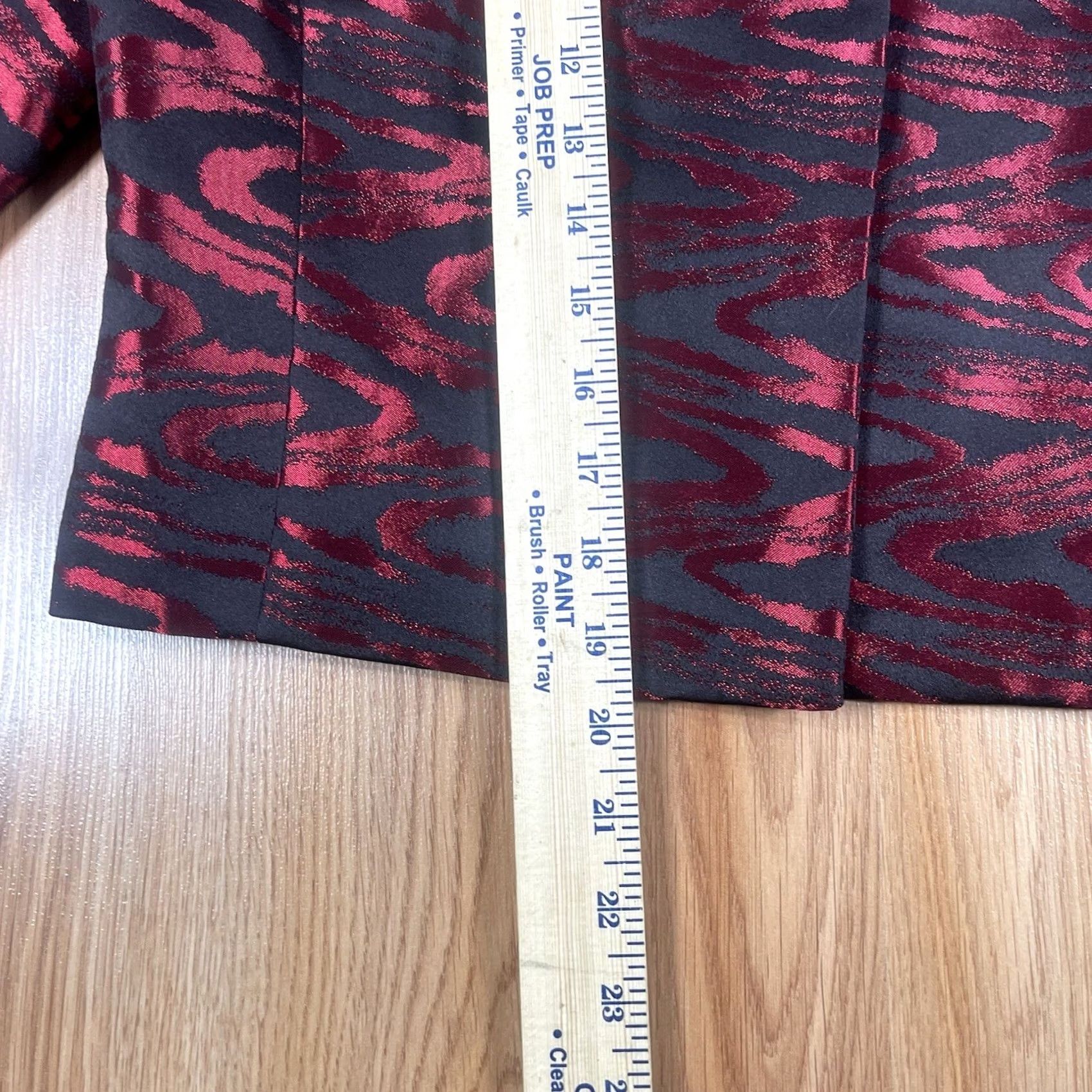 Vintage VINTAGE Danillo Blazer Woman’s 12 Red Black 100% Polyester Lined Jacket Coat Open NWT - Womens Blazer Jacket, Red Black, 12, Polyester, Open, NWT Size XL / US 12-14 / IT 48-50 - 4 Thumbnail