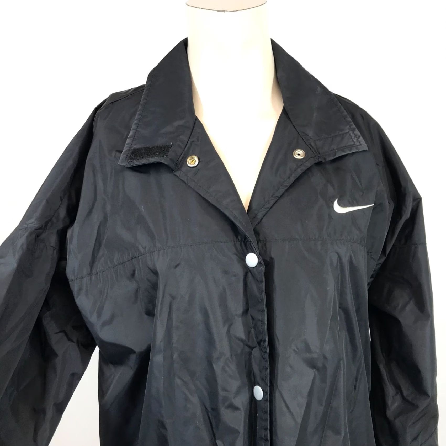 Nike VINTAGE NIKE ~ LARGE WOMENS JACKET ~ NYLON DUSTER ~ 12-14 Size L / US 10 / IT 46 - 2 Thumbnail