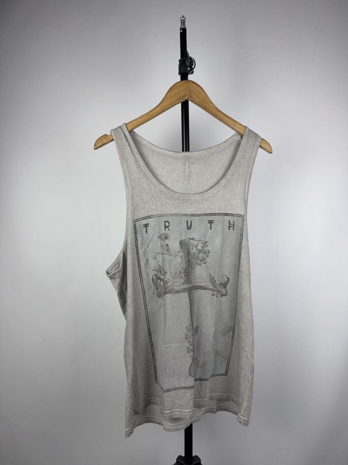Japanese Brand Vintage Y2K Anat Garde Truth Cross Bones faded tank top Size US S / EU 44-46 / 1 - 1 Thumbnail